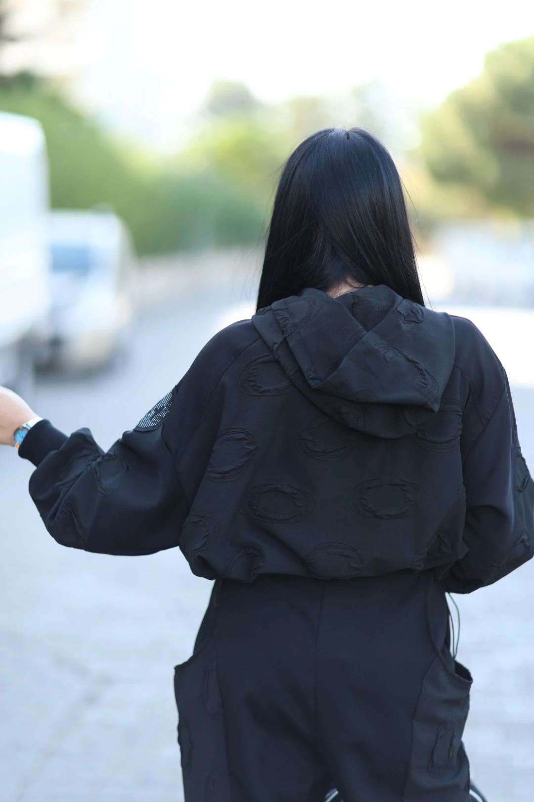 H4 Kapüşonlu Sweatshirt-Siyah