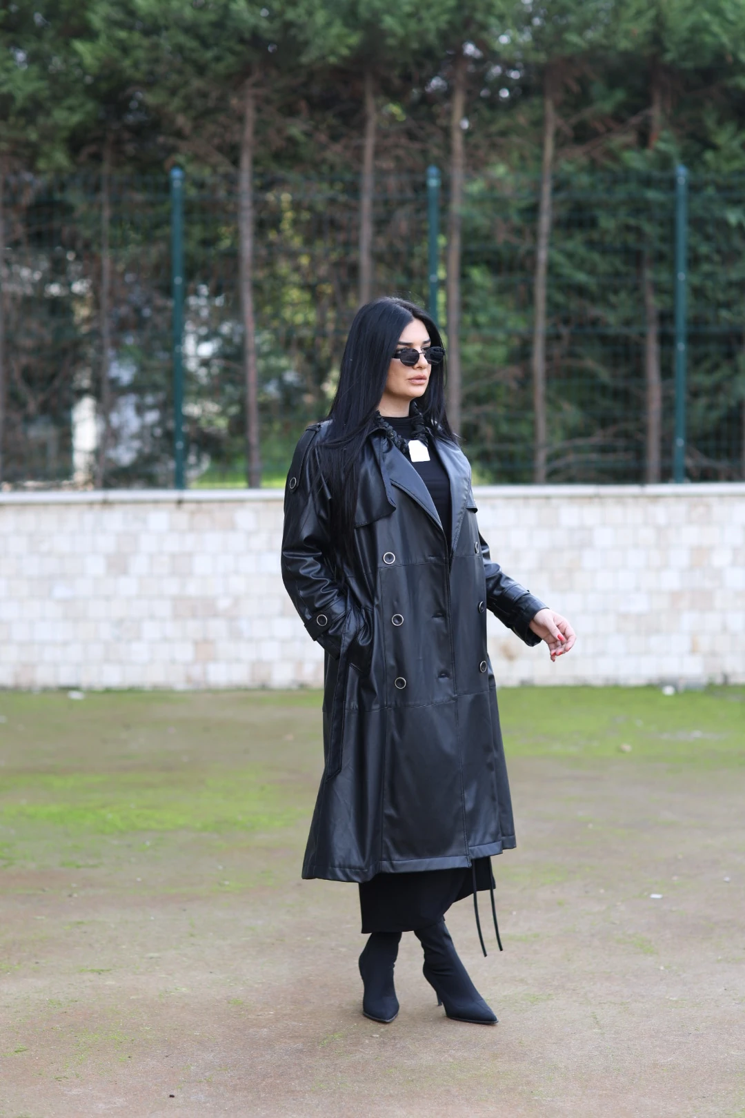 Kasha Tasarım Deri Kaban-Siyah