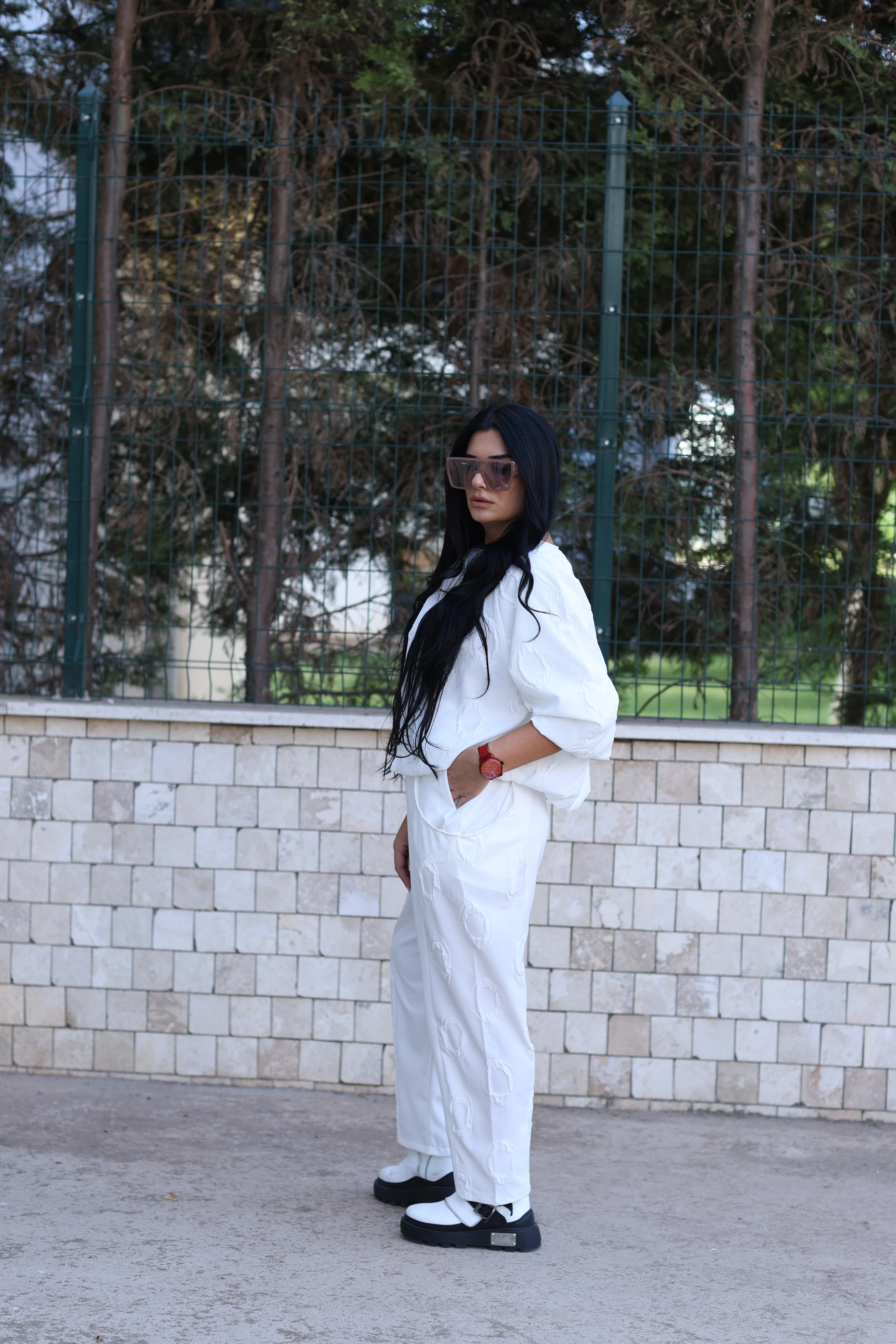 Ekru Fermuarlı Sweat 