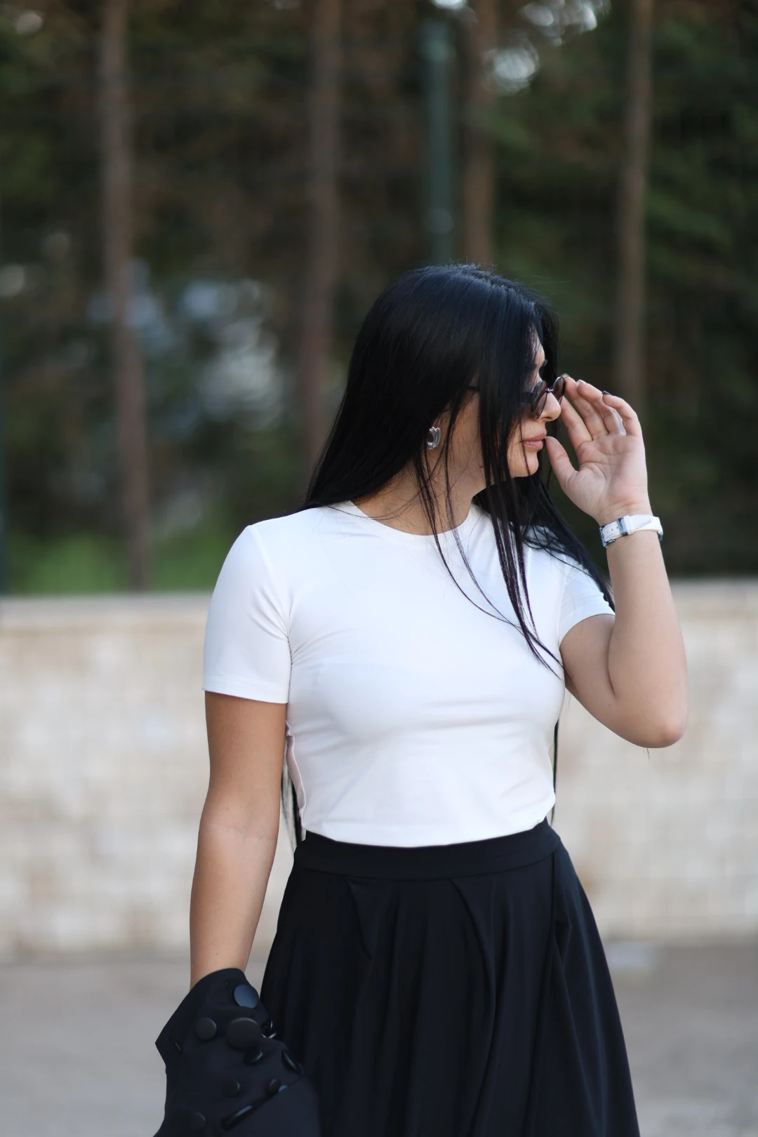 Kasha Kısa Kol Basic Tişört-Beyaz