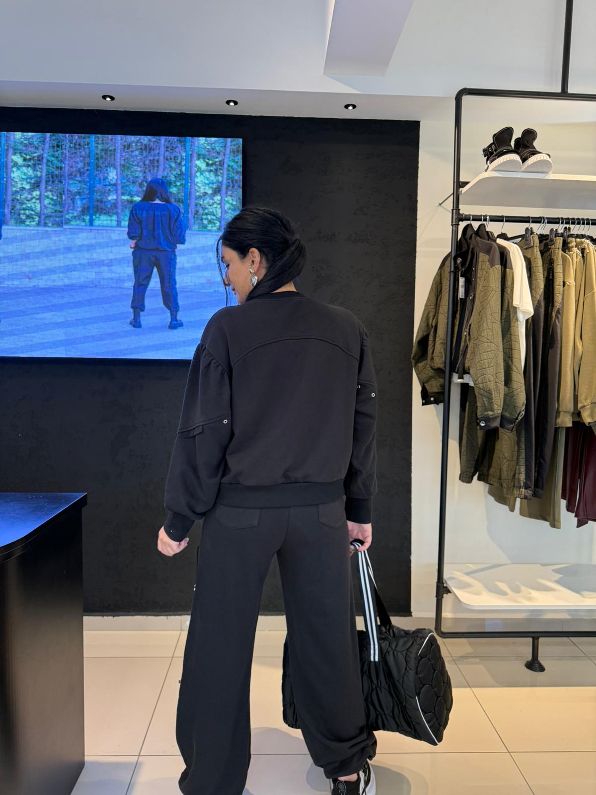 Metal Detaylı Tasarım Pantolon