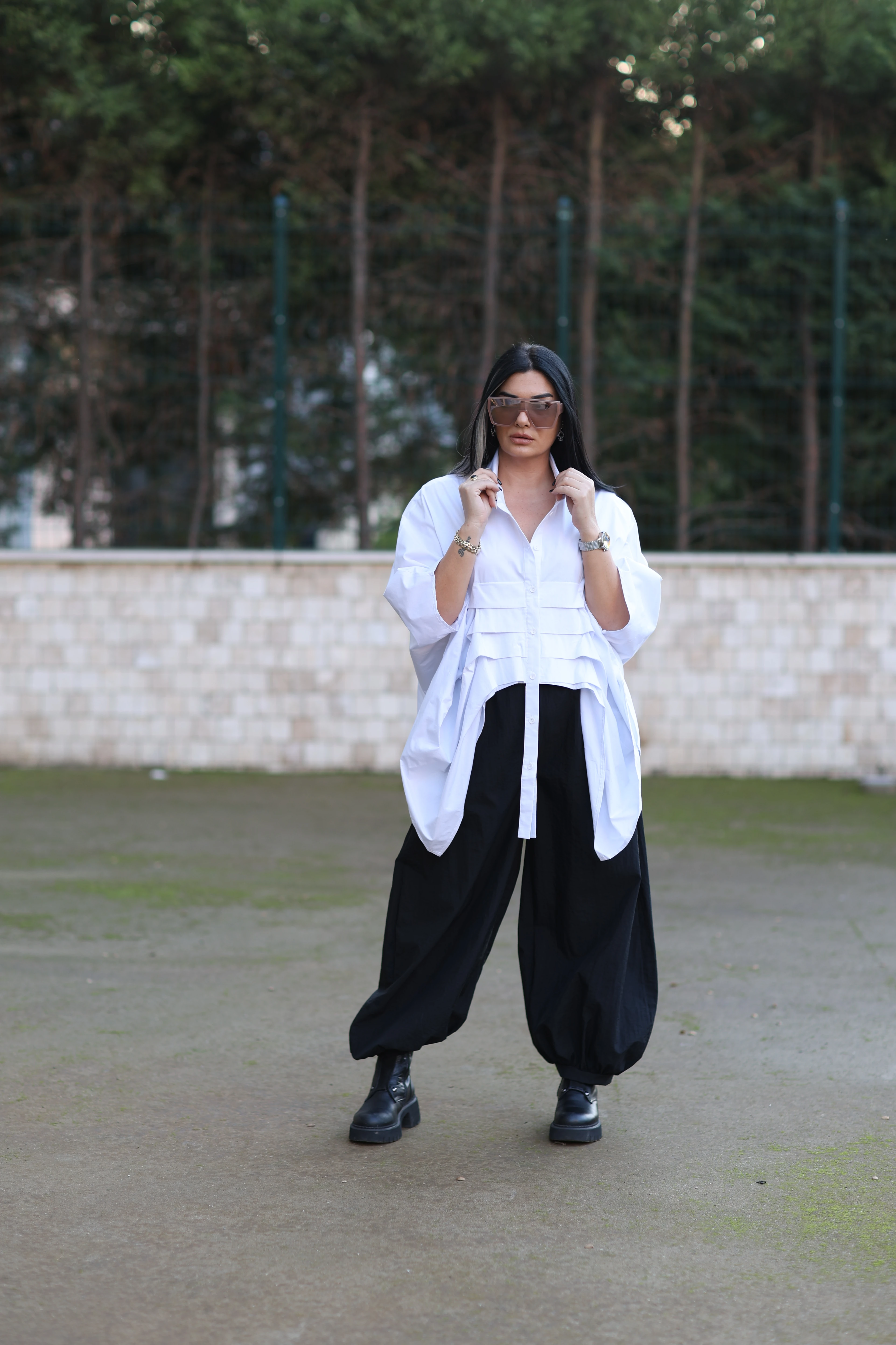 H4 Tasarım Gömlek-Beyaz