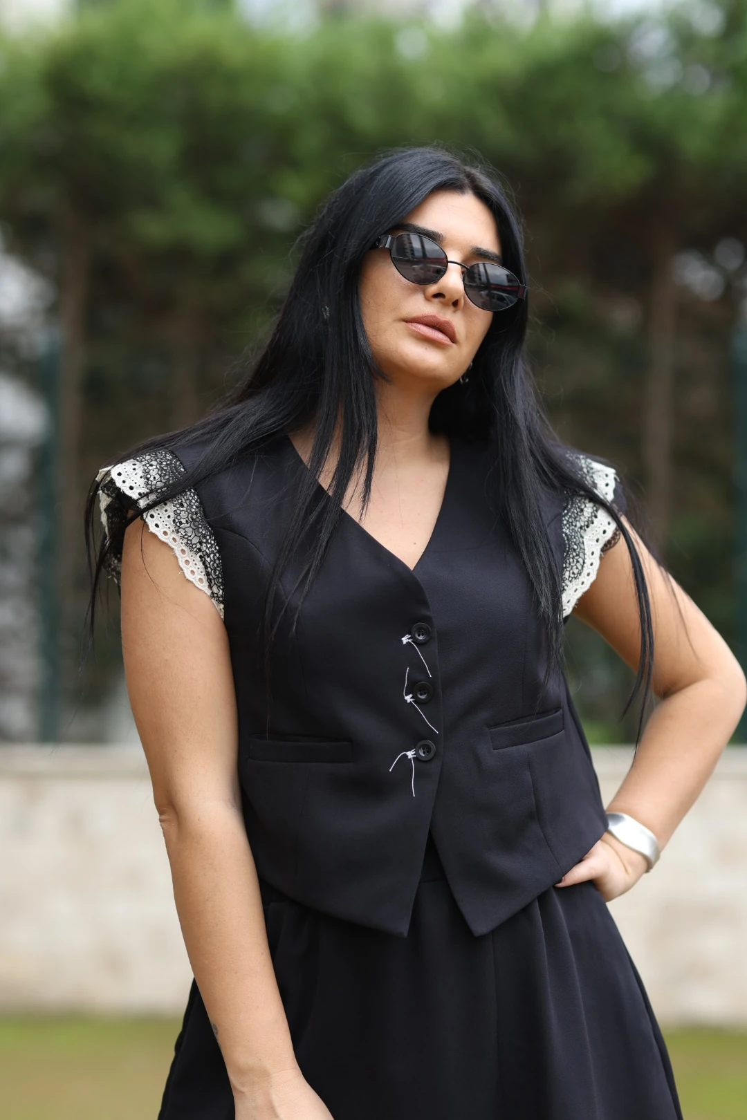 H4 Tasarım Yelek-Siyah