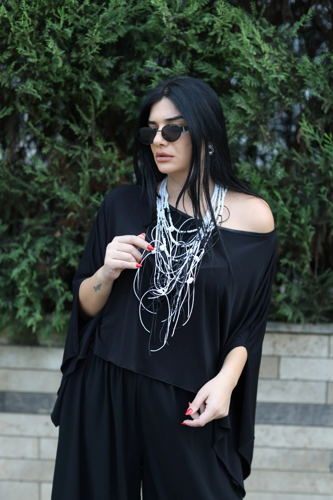 Nilmark Tasarım Bluz-Siyah