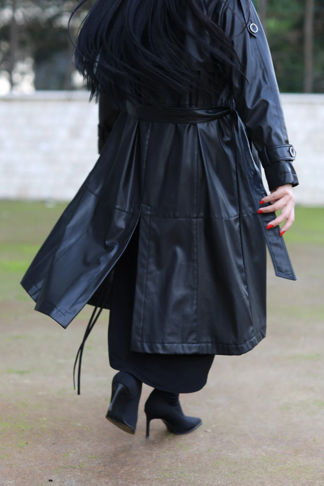 Kasha Tasarım Deri Kaban-Siyah