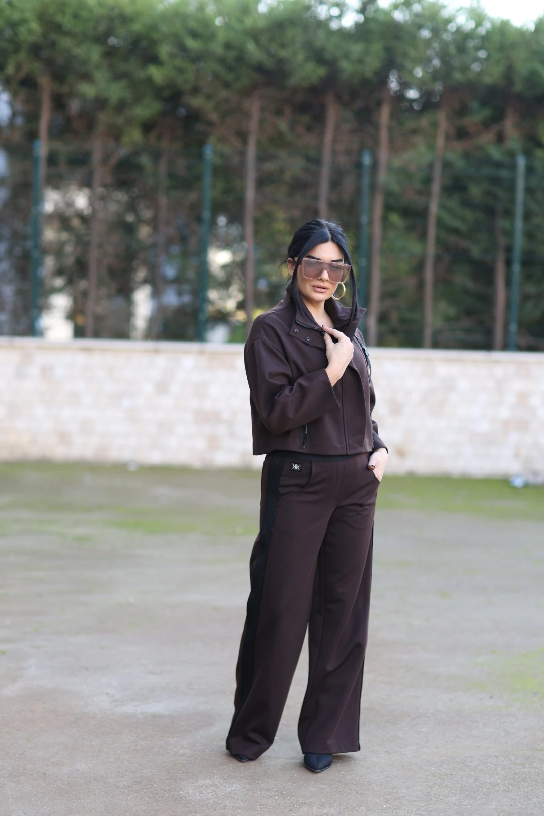 Kasha Tasarım Pantolon-Kahverengi