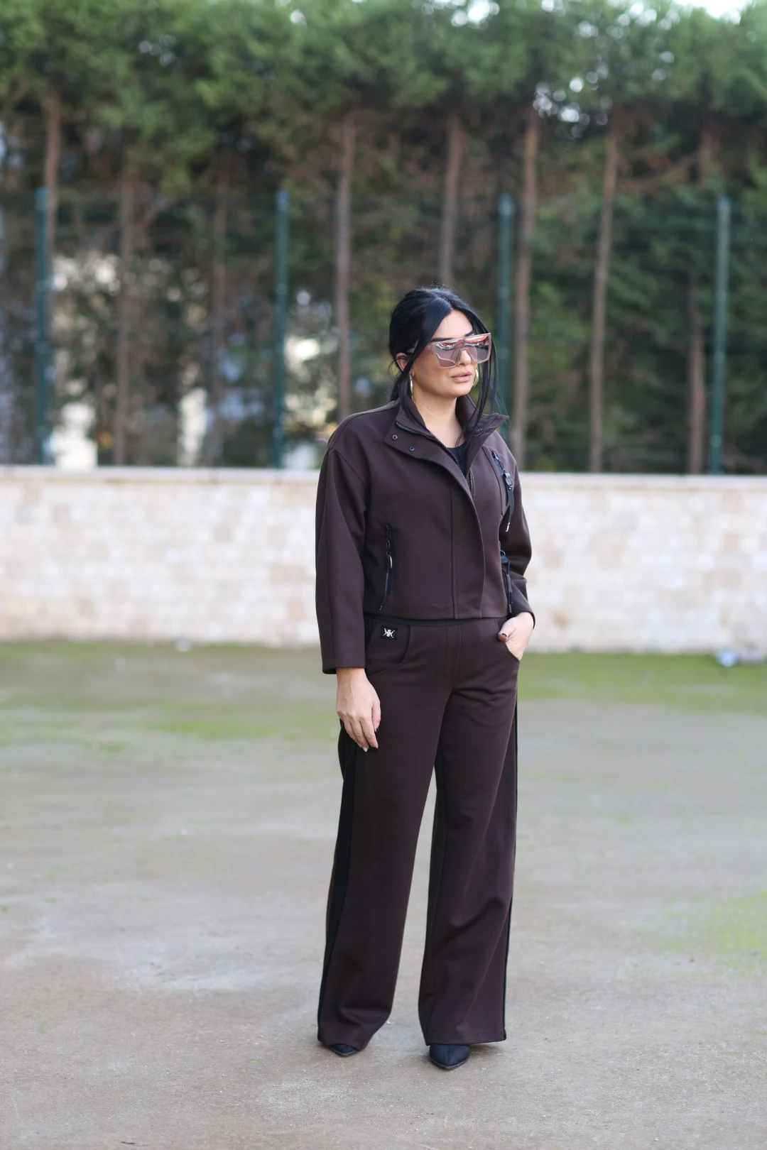 Kasha Tasarım Pantolon-Kahverengi