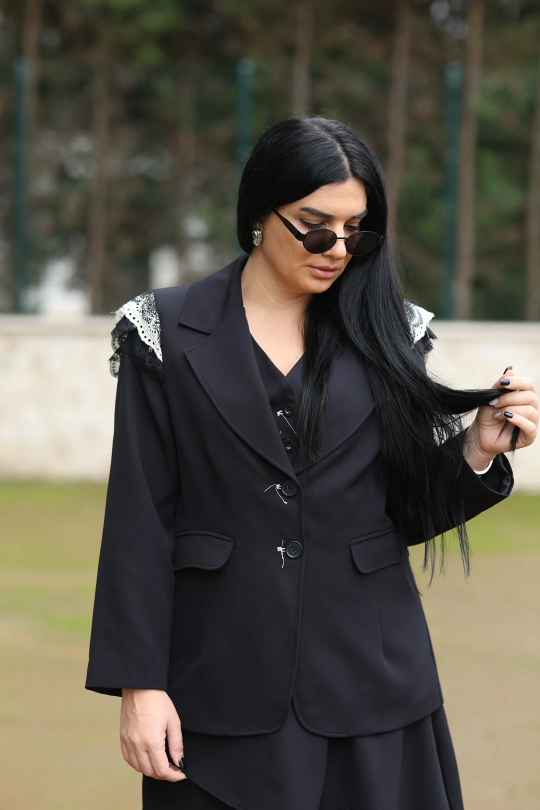 H4 Tasarım Blazer Ceket-Siyah