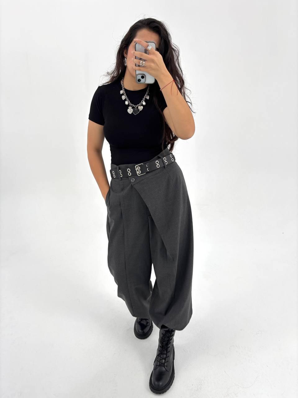 Antrasit Tasarım Pantolon