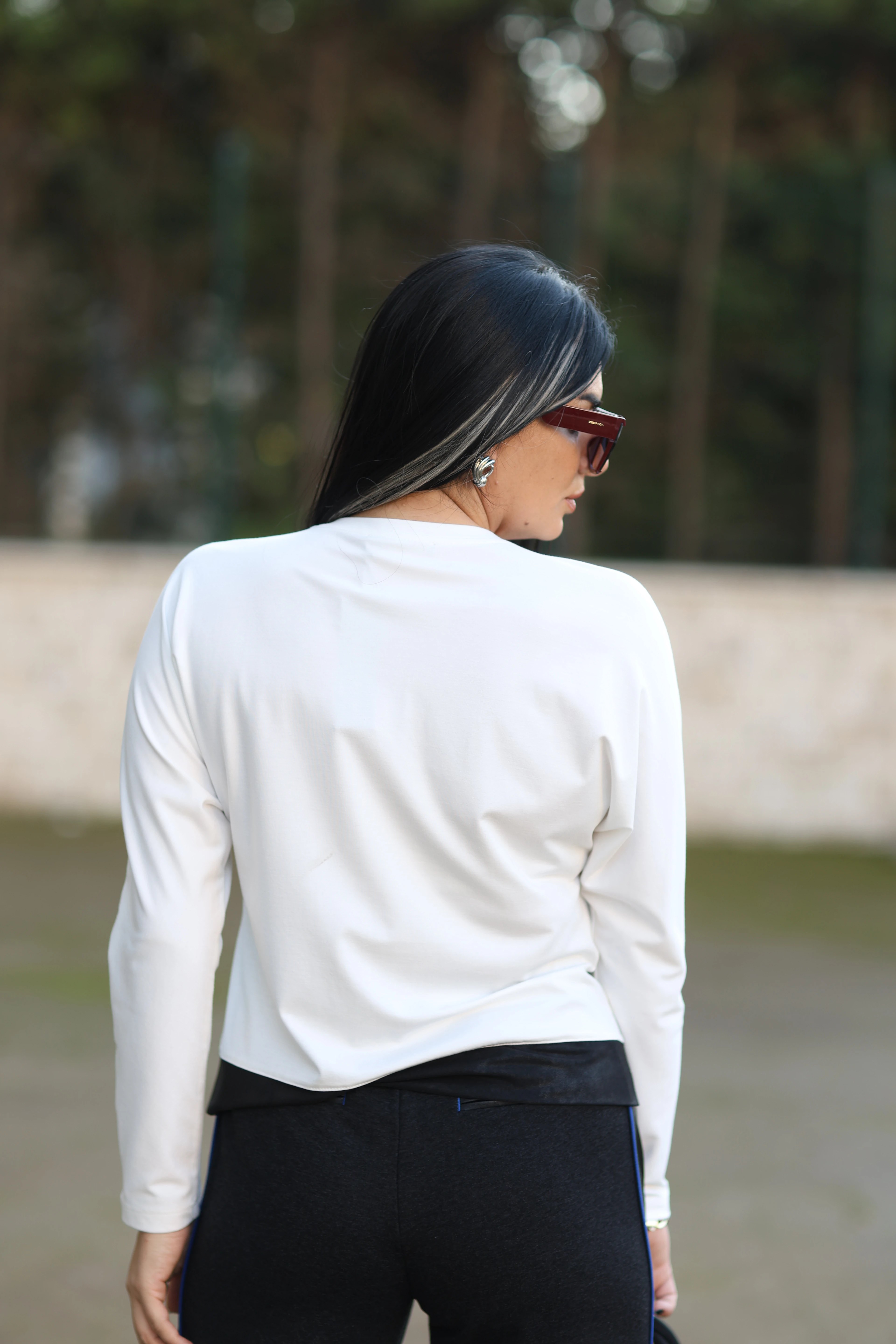 Kasha Kemik Detaylı T-shirt-Beyaz