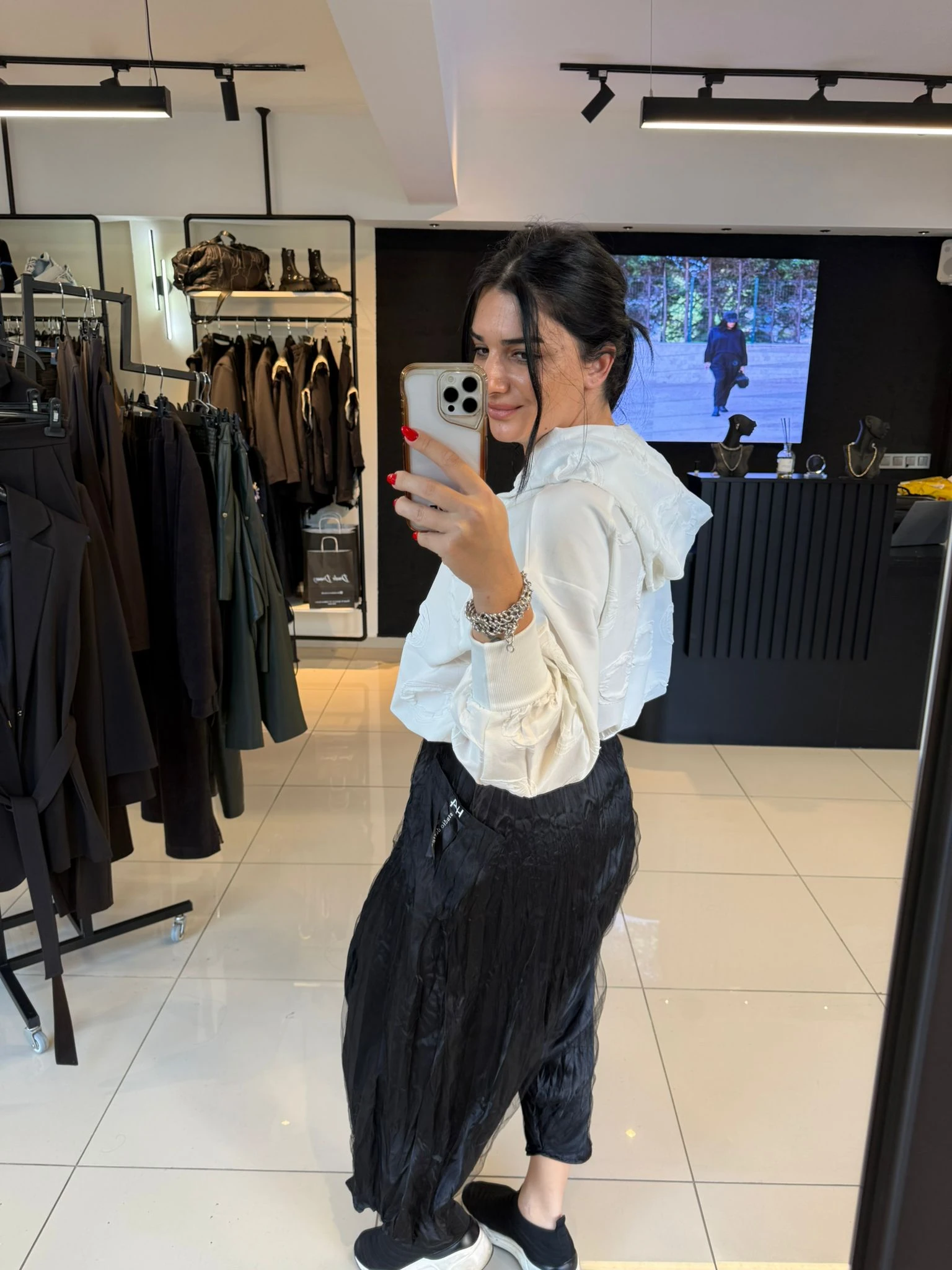 Kapüşonlu Tasarım Bluz