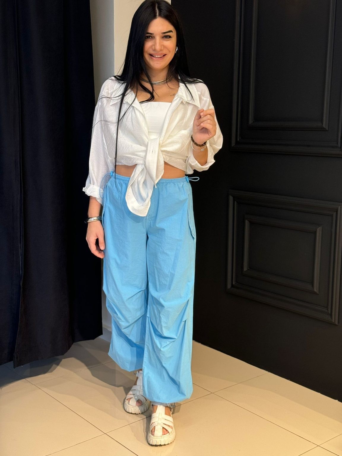 Jogger Pantolon-Mavi
