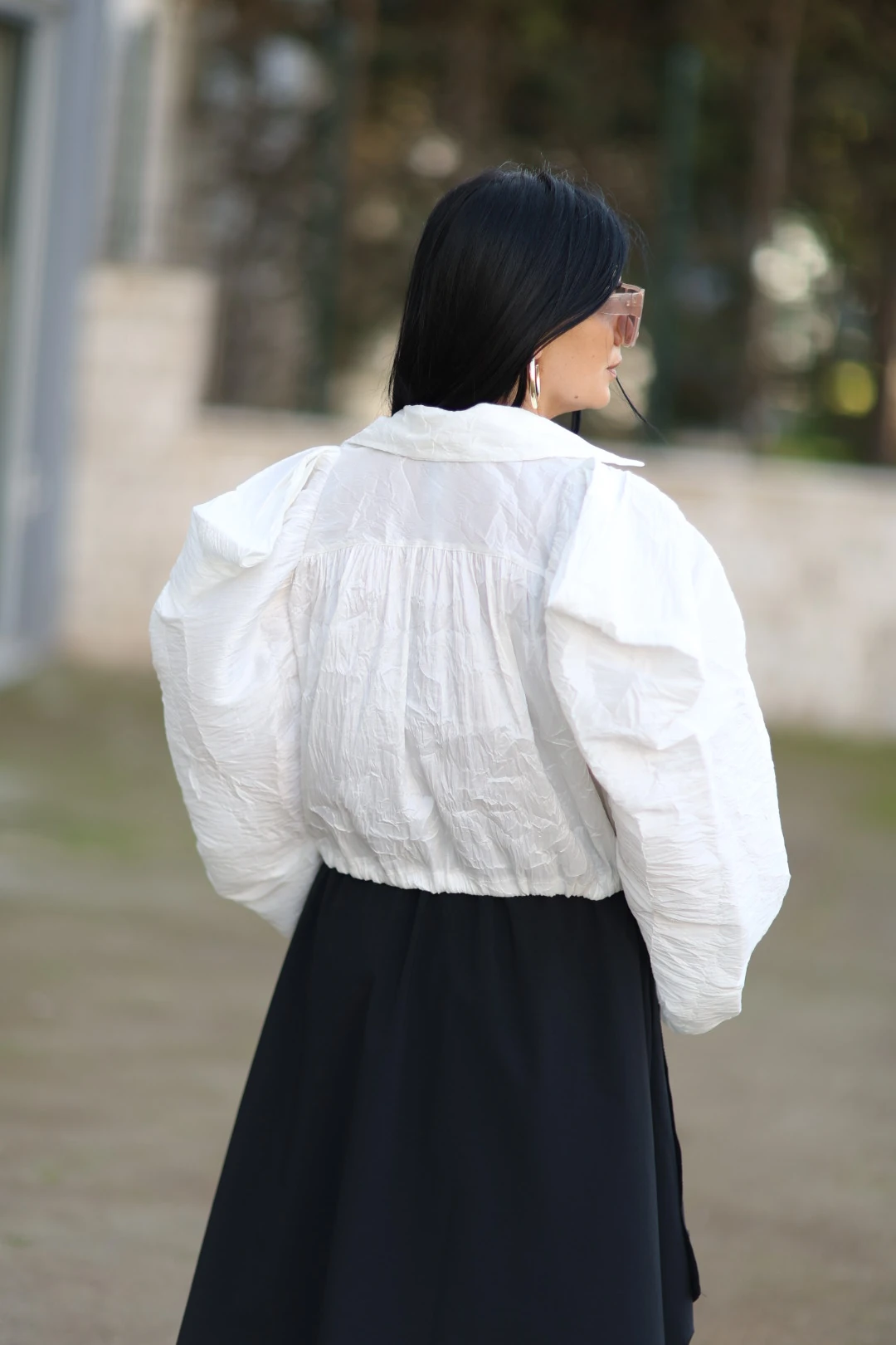 H4 Tasarım Ceket-Beyaz