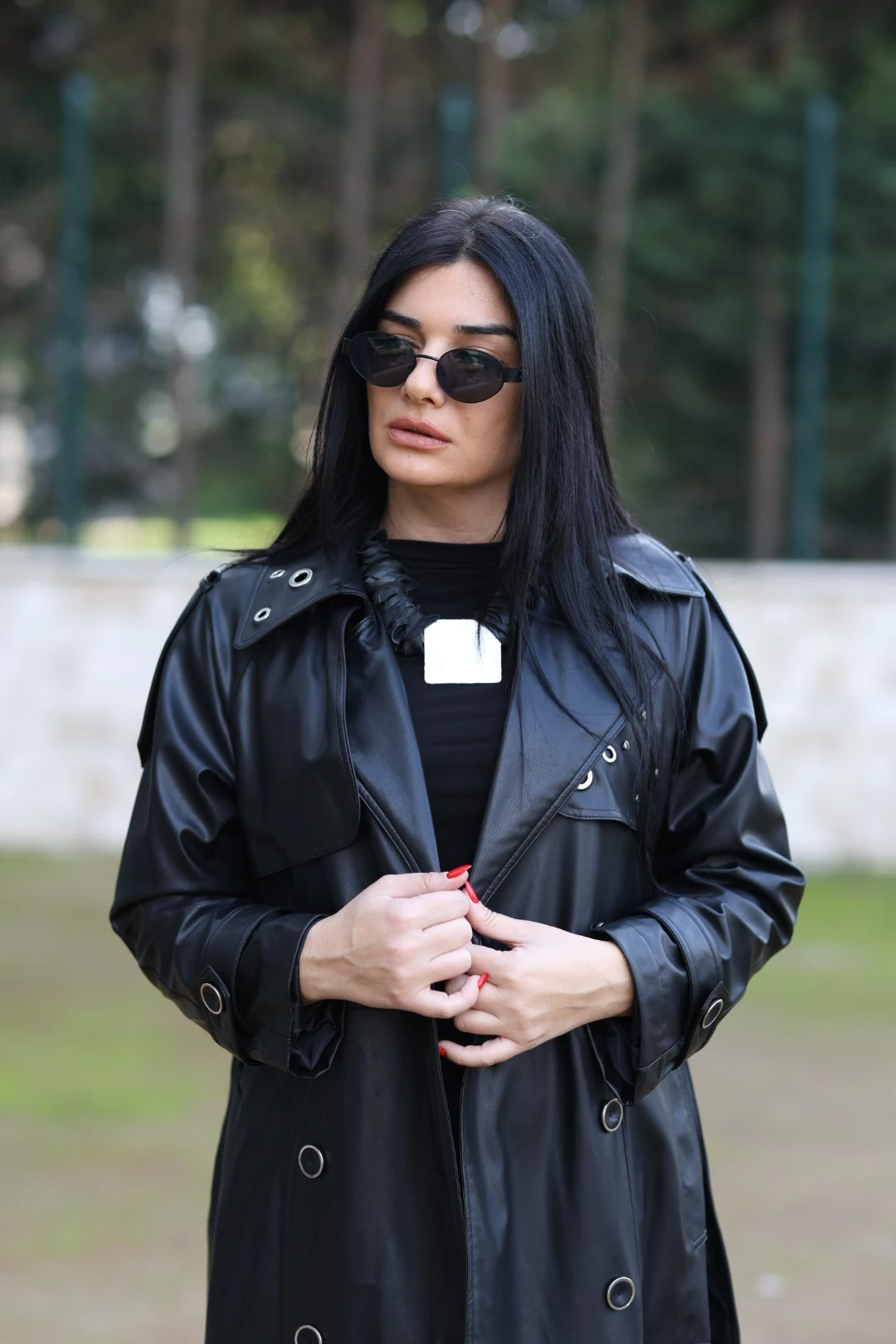 Kasha Tasarım Deri Kaban-Siyah