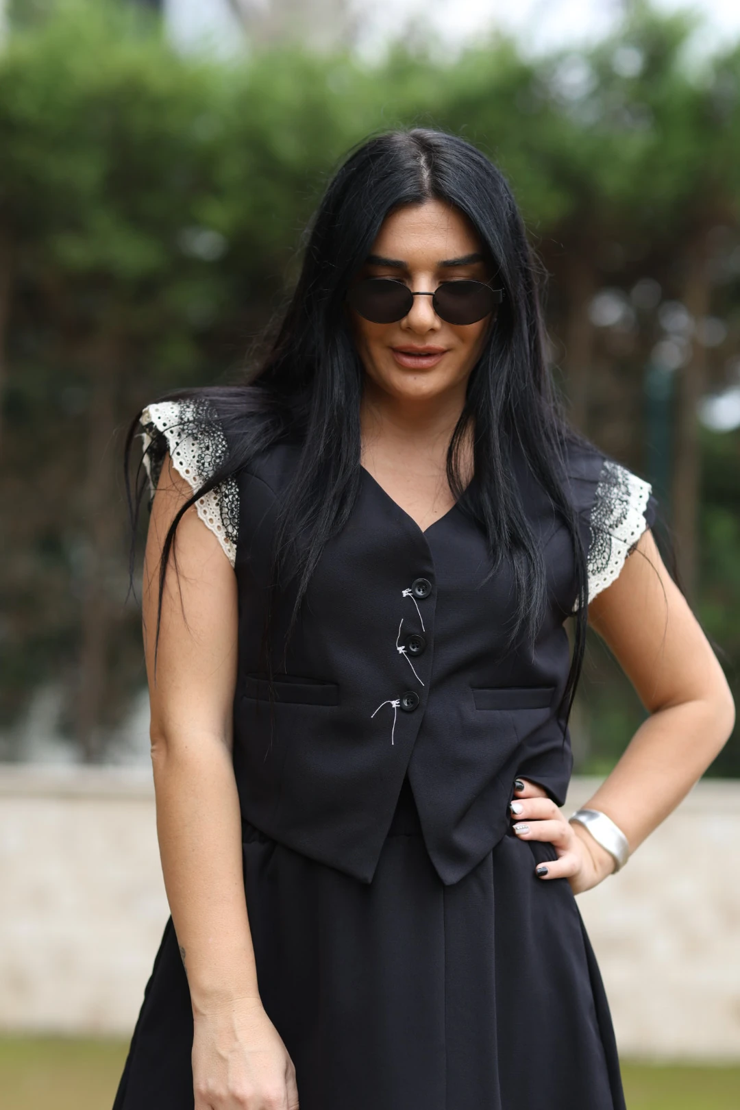 H4 Tasarım Yelek-Siyah