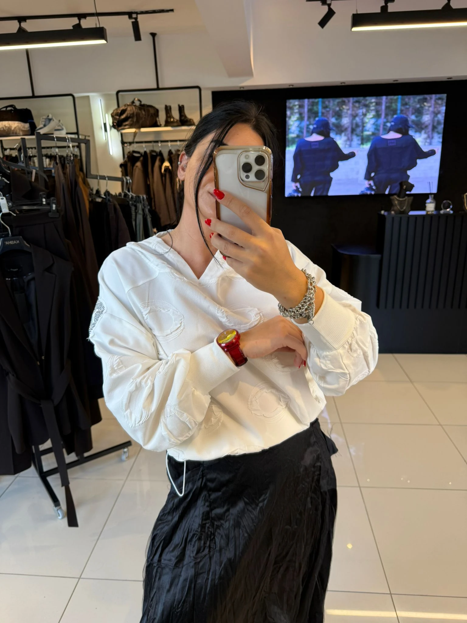 Kapüşonlu Tasarım Bluz