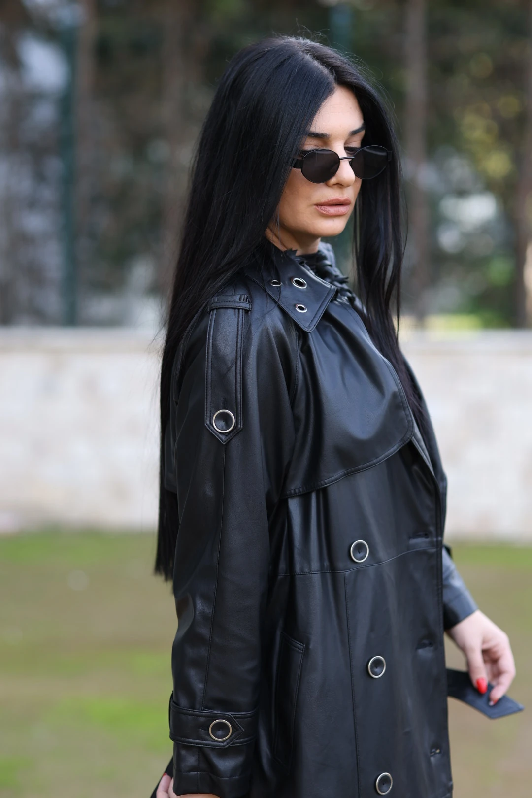 Kasha Tasarım Deri Kaban-Siyah