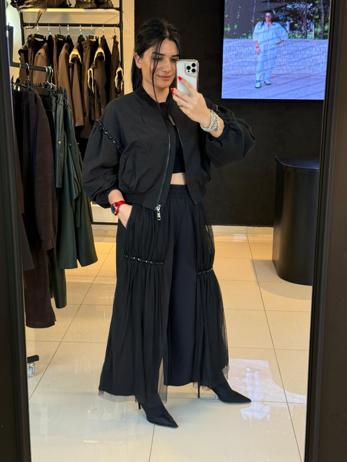 Tasarım Ceket-Siyah