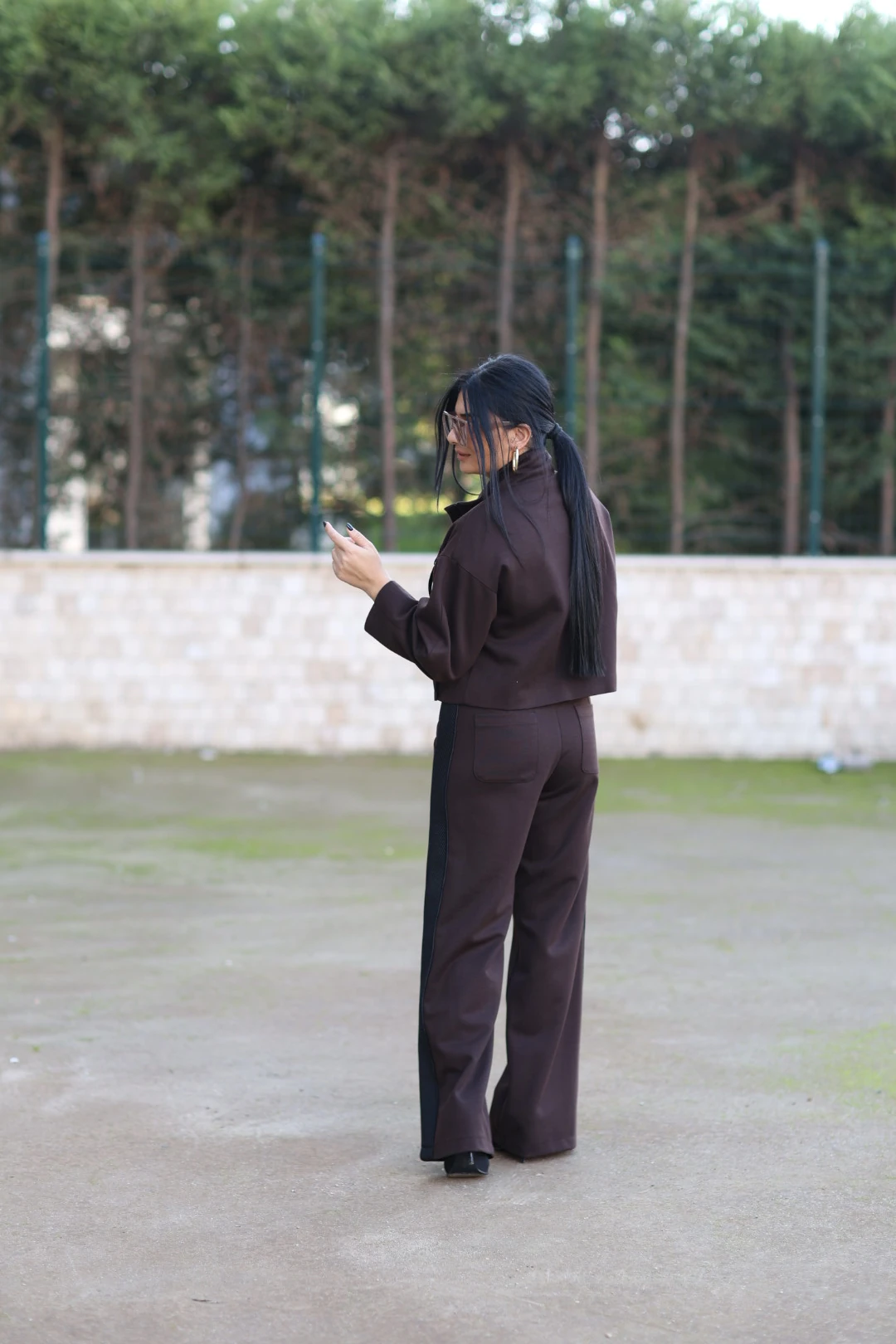 Kasha Tasarım Pantolon-Kahverengi