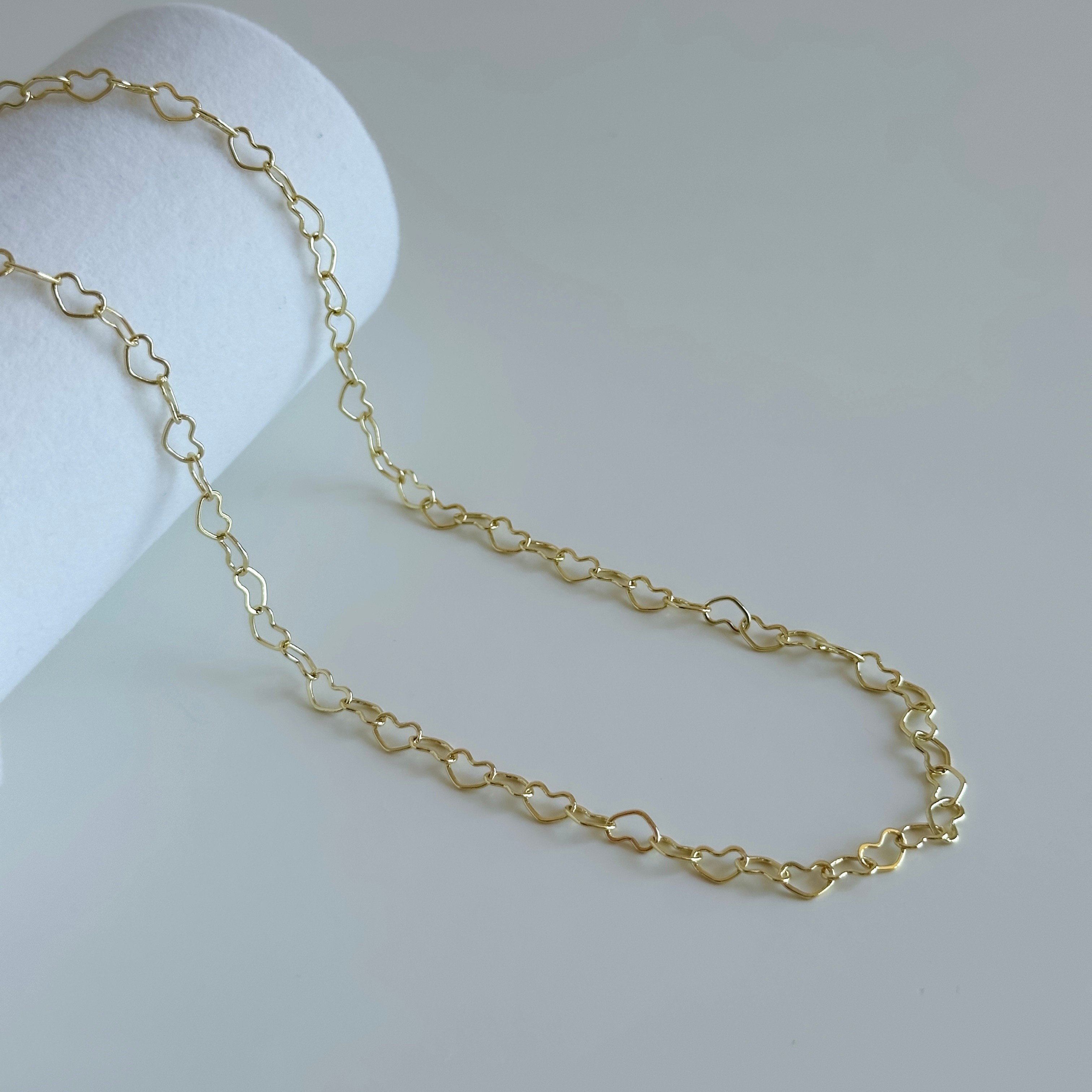 Minimal Kalp Gold Kolye 