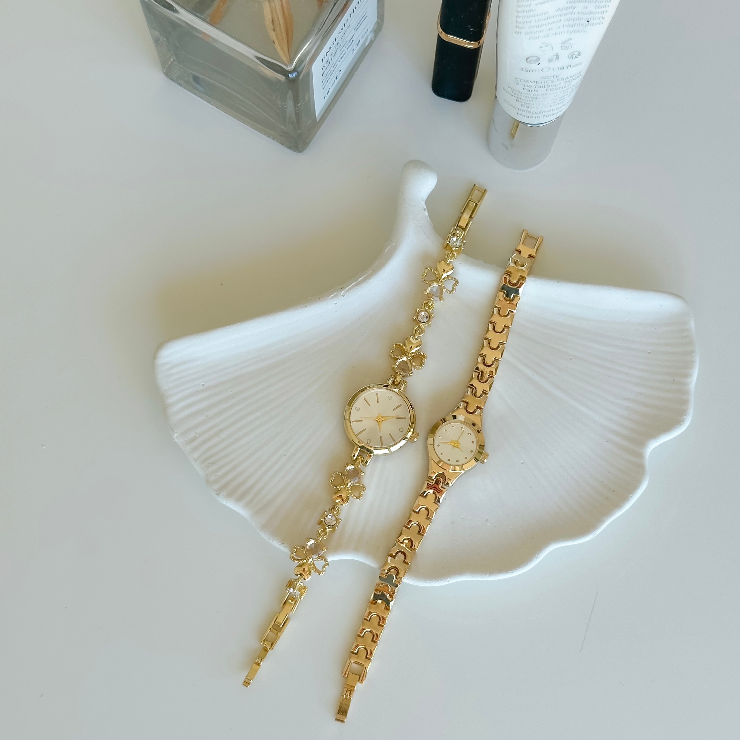 Mini Kadran Vintage Gold Saat 