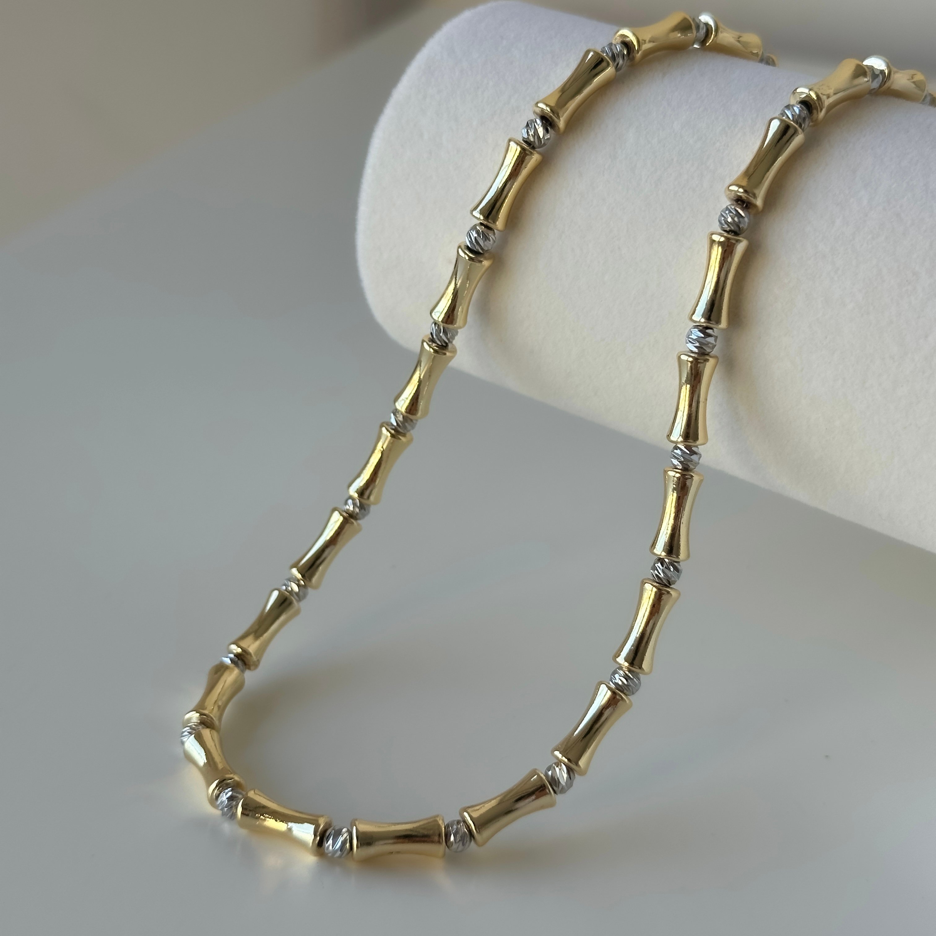 VİP Basic Gold Silver Kolye 