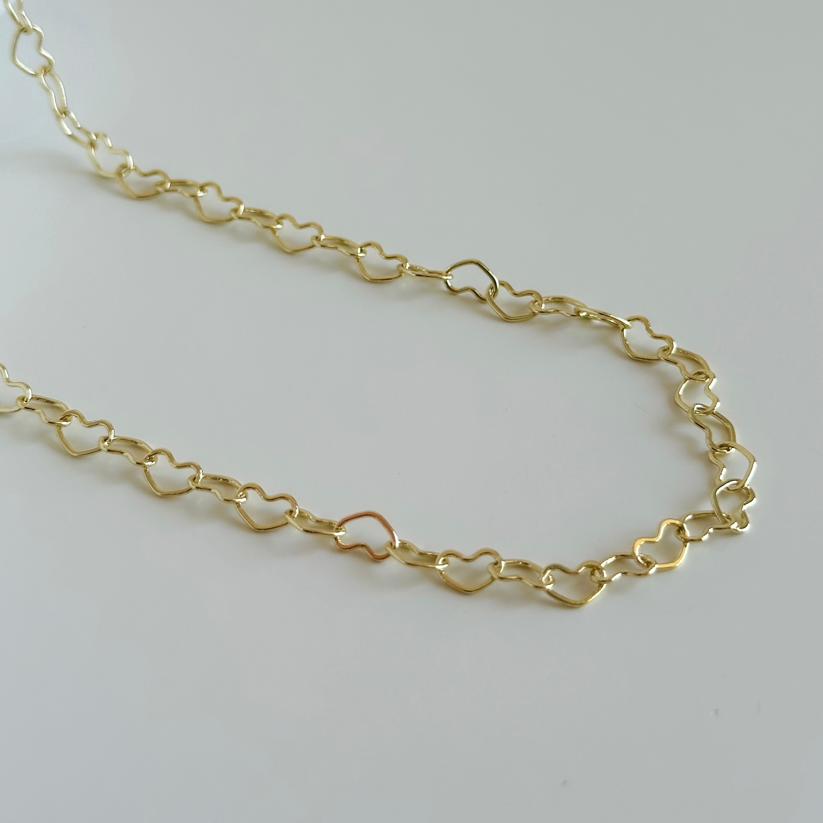 Minimal Kalp Gold Kolye 