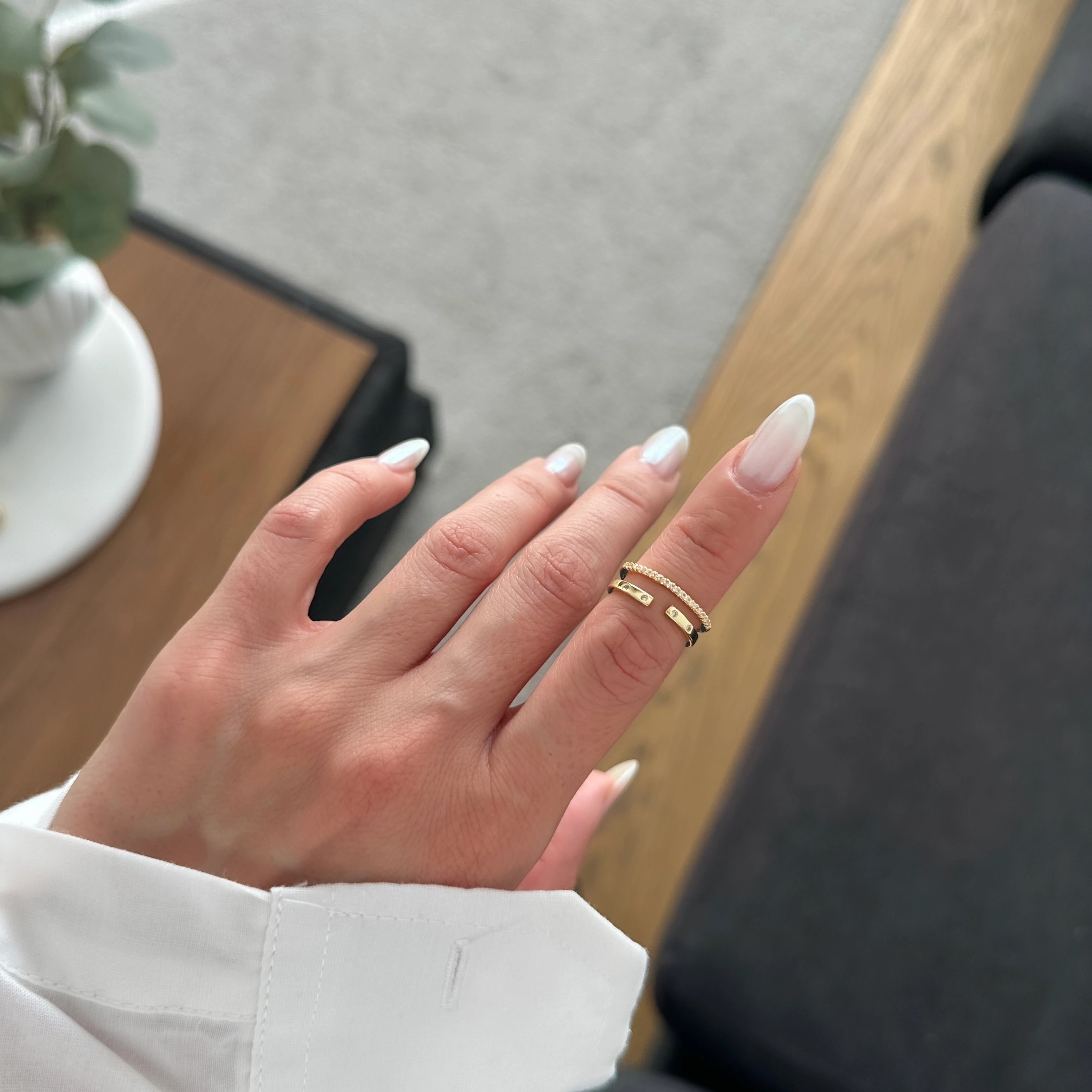 Tam Tur Çift Şerit Eklem Yüzüğü 