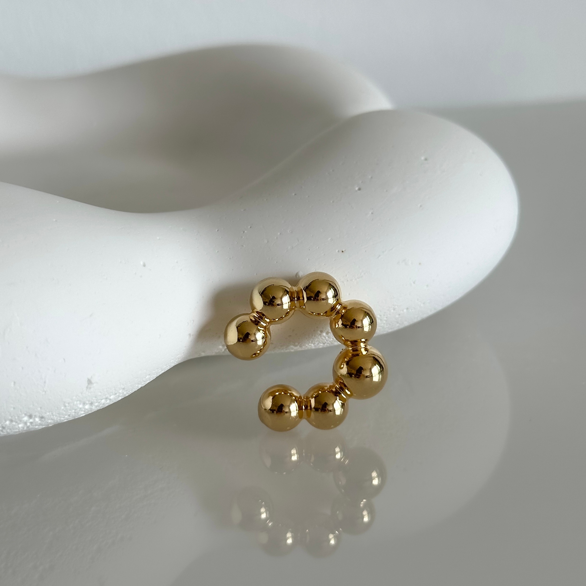 Bubble Gold Ear Cuff