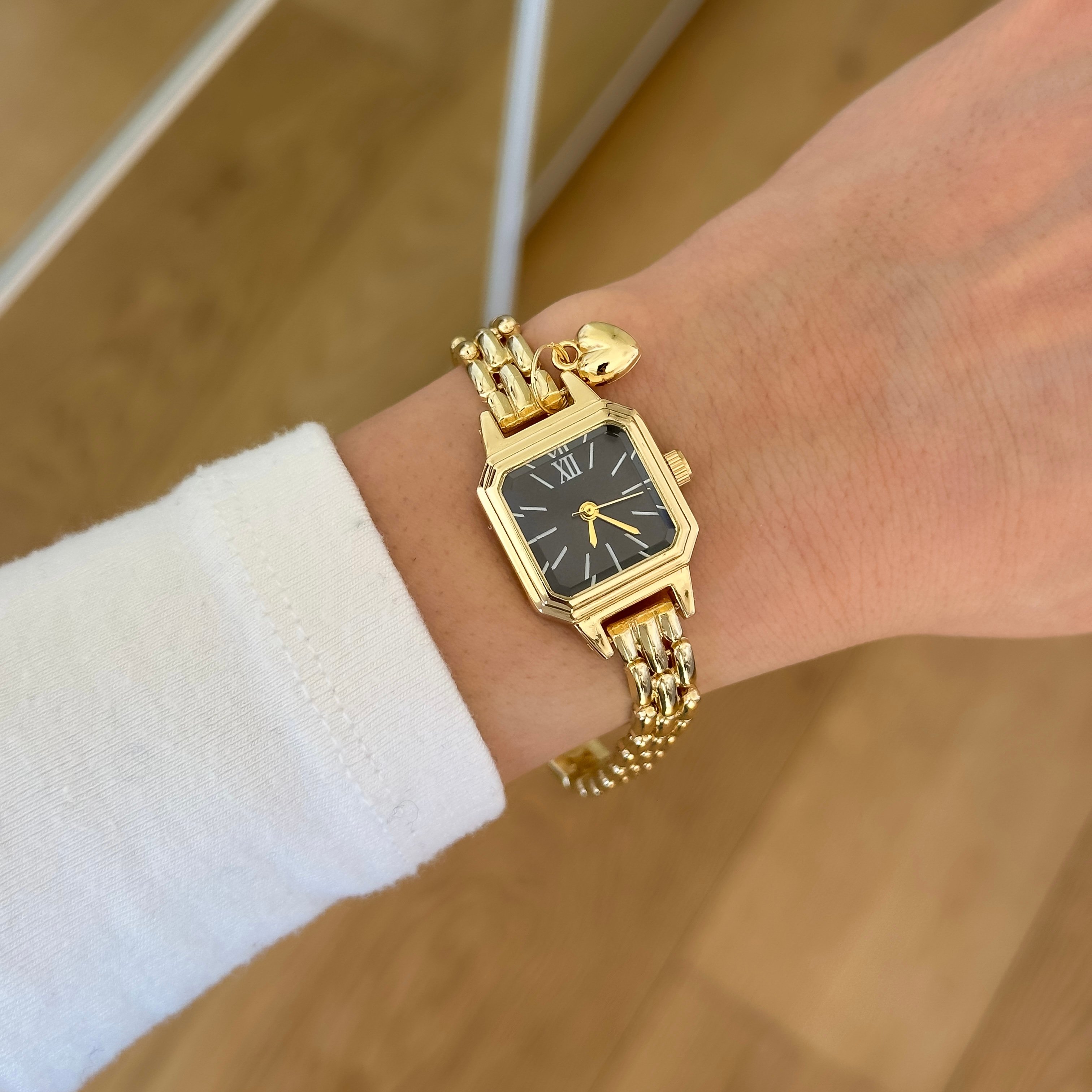 London Black Kadran Gold Saat 