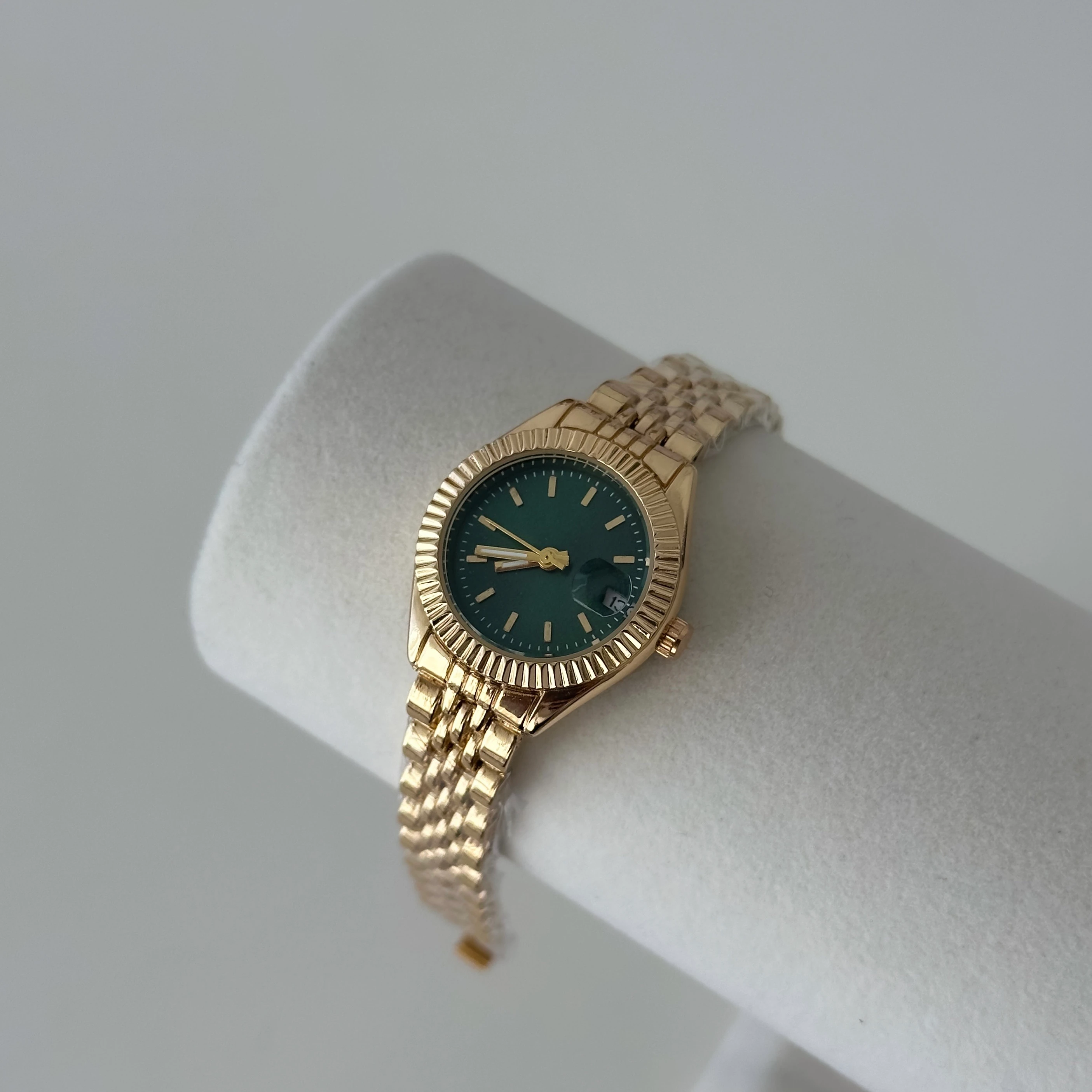 Yeşil  Kadran RLX Model Gold Saat