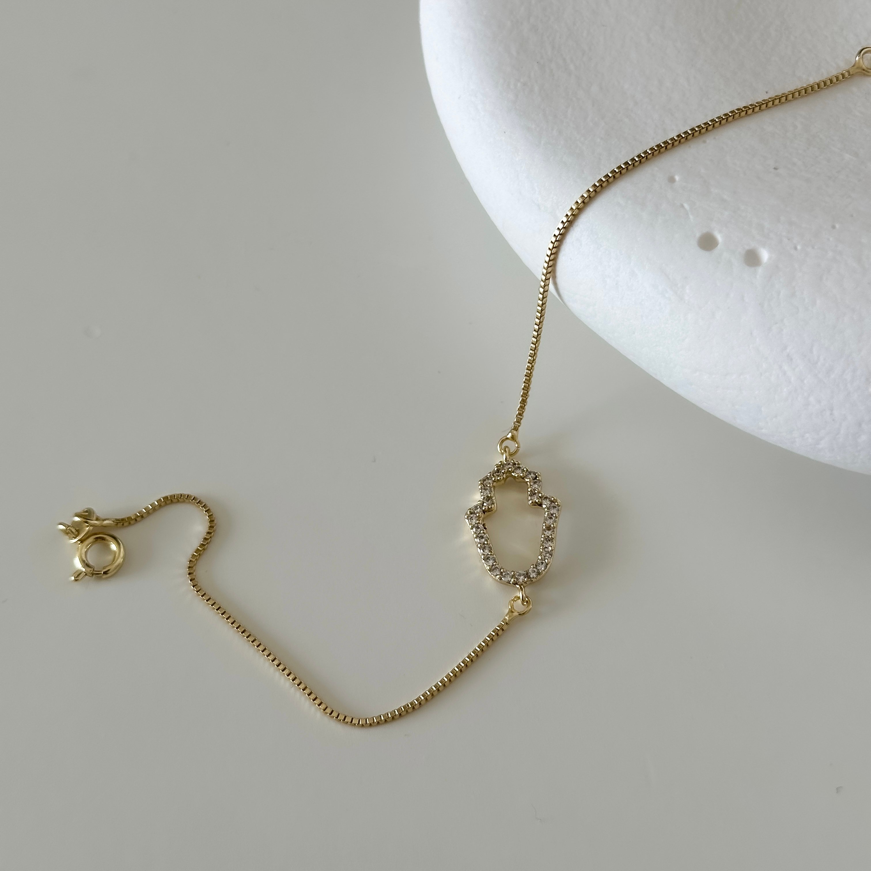 Basic Fatma Ana Eli Gold Bileklik