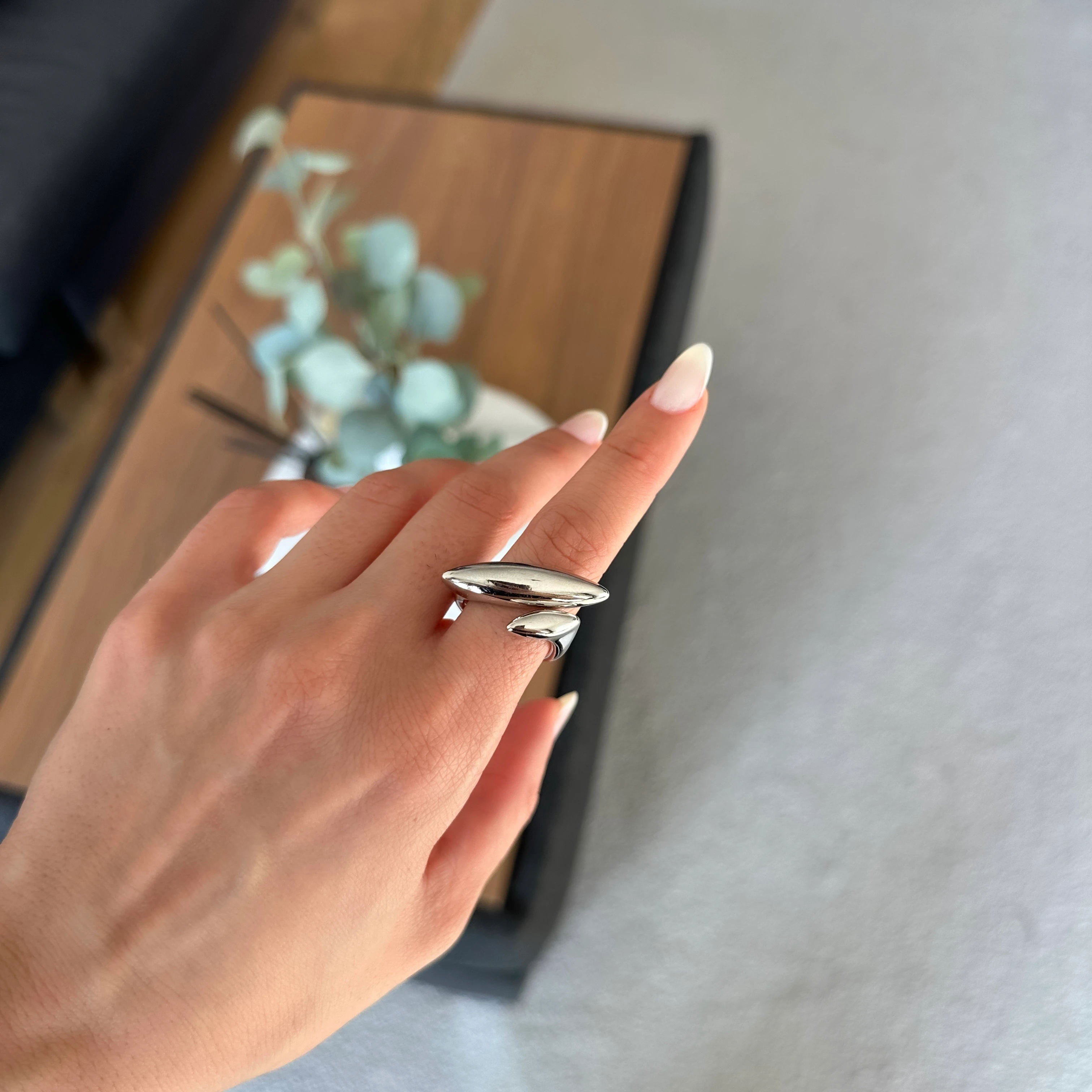 Sarmal Silver Renk Yüzük