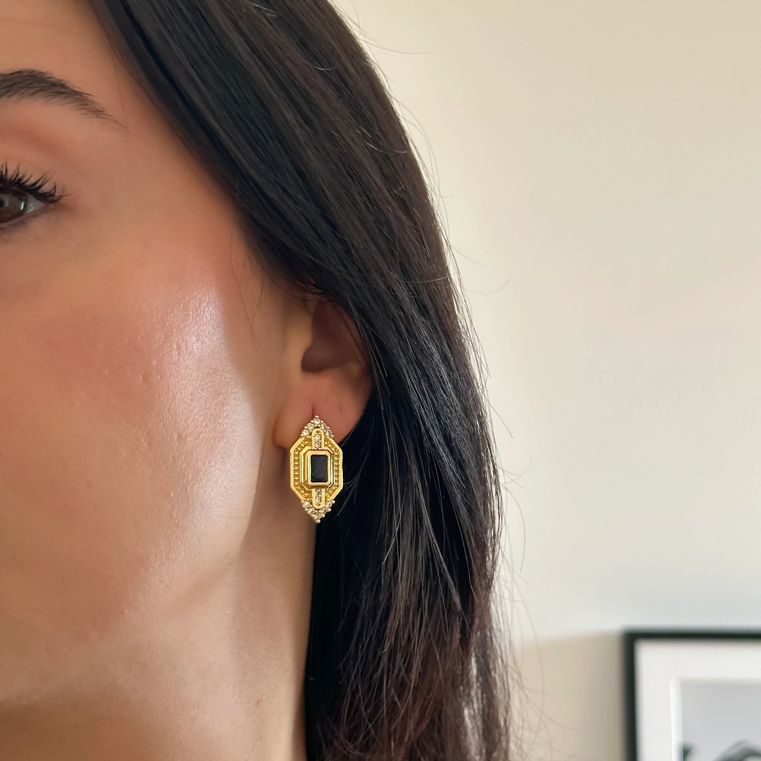 Mavi Royal Gold Küpe 