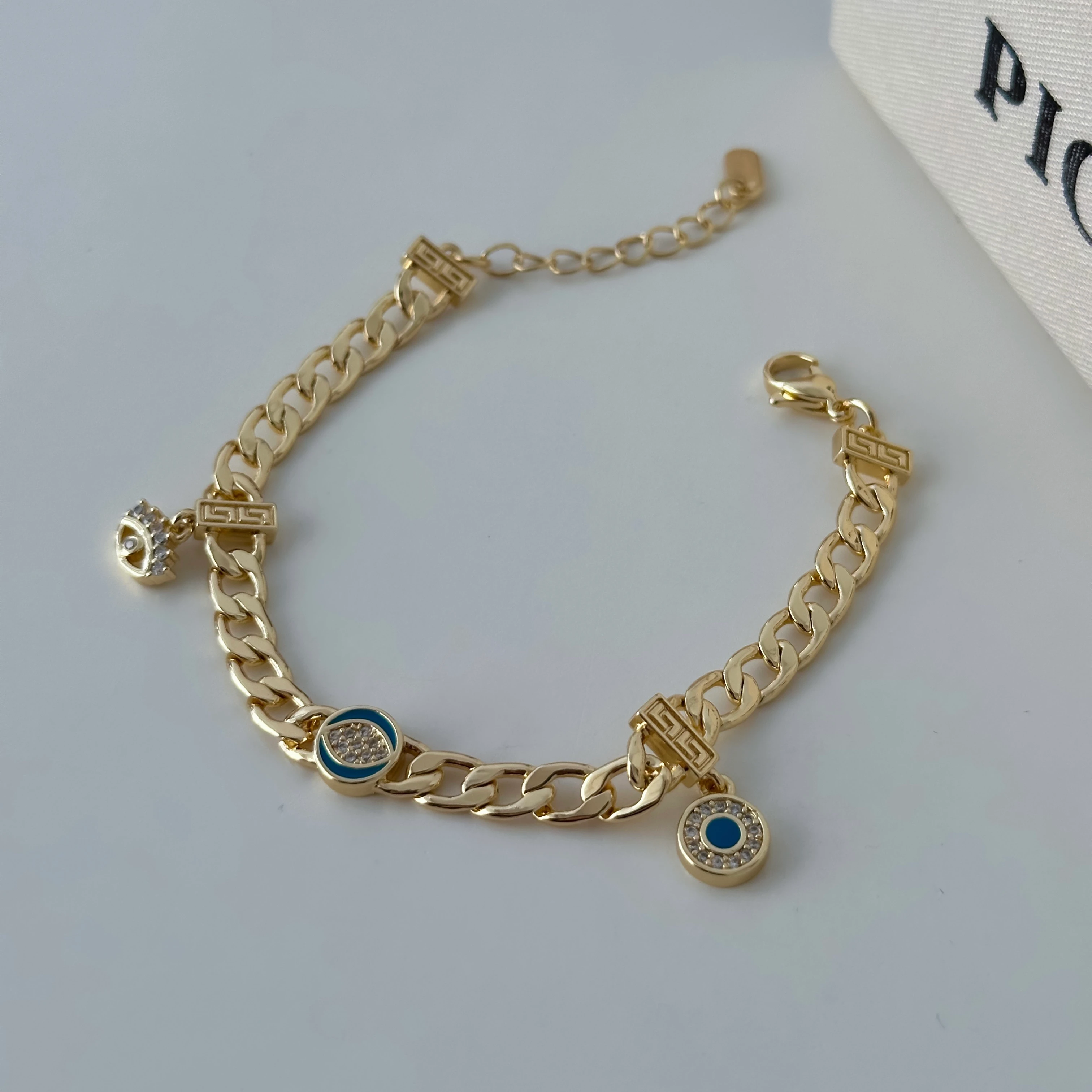 Mavi Göz Detaylı Xuping Bileklik 