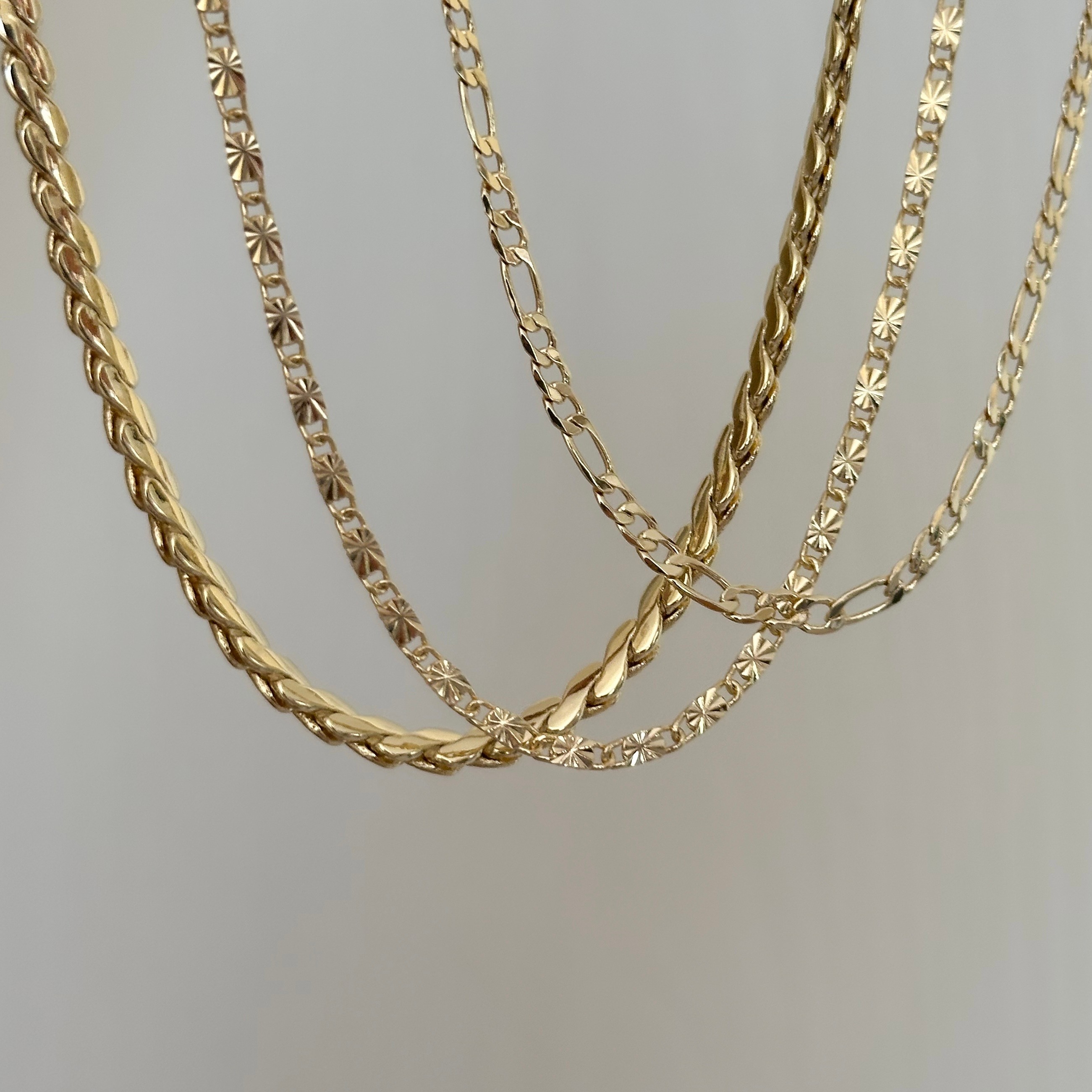 Xuping Ezme Desen Gold Zincir 