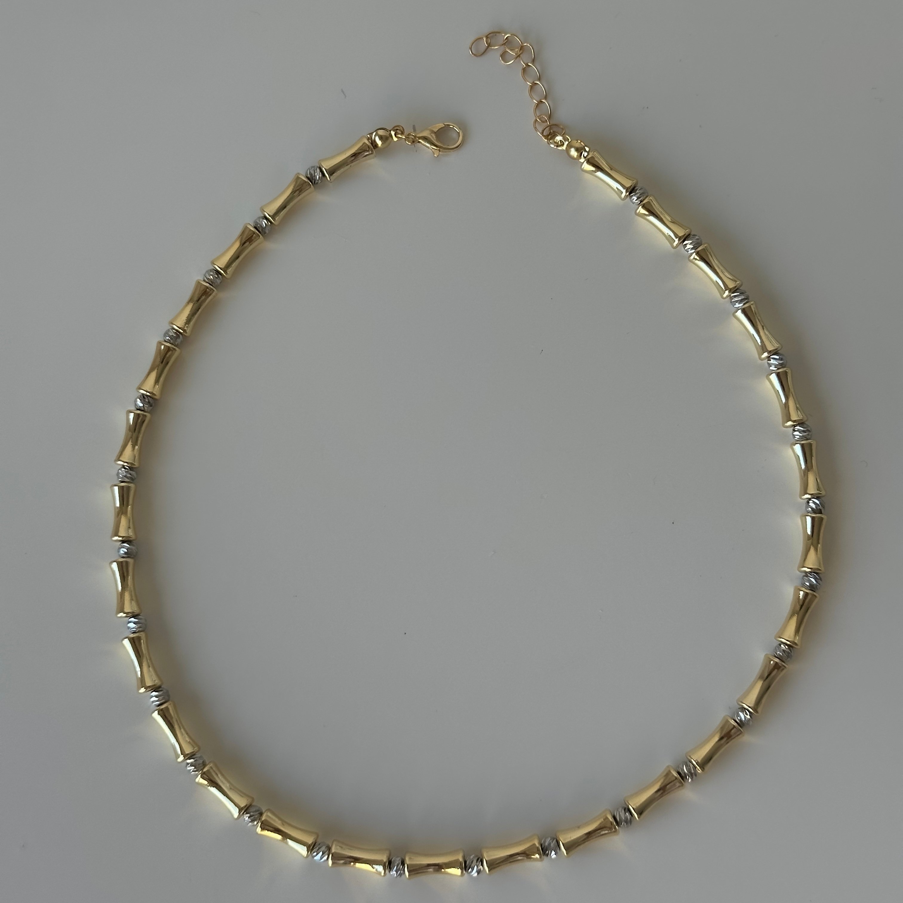 VİP Basic Gold Silver Kolye 