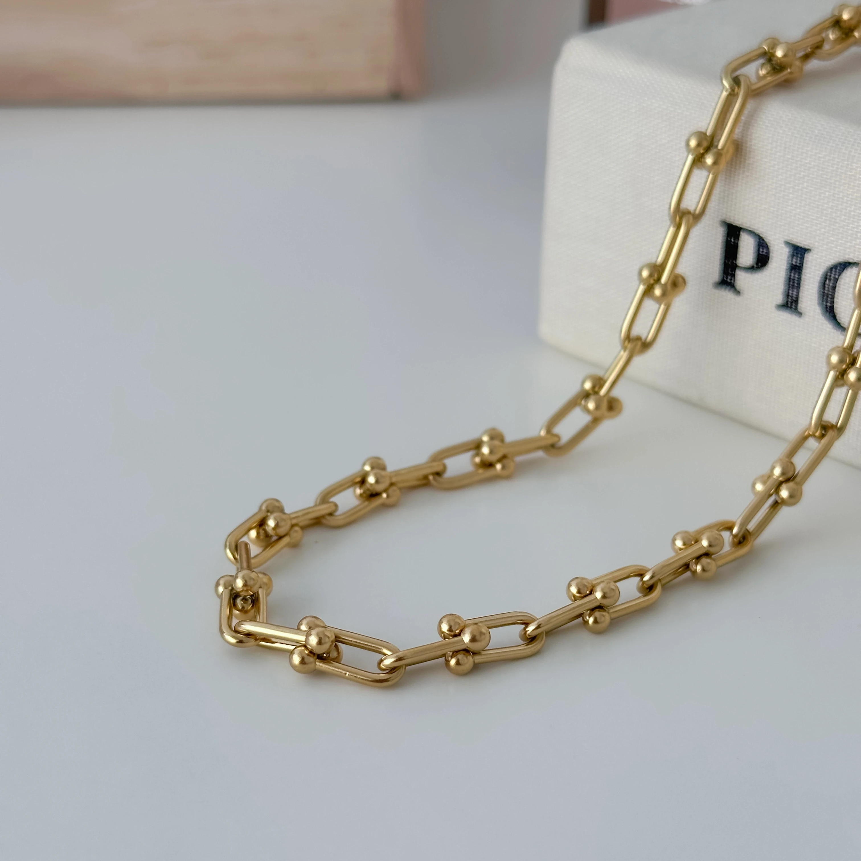 Tiffany Model Çelik Kolye 