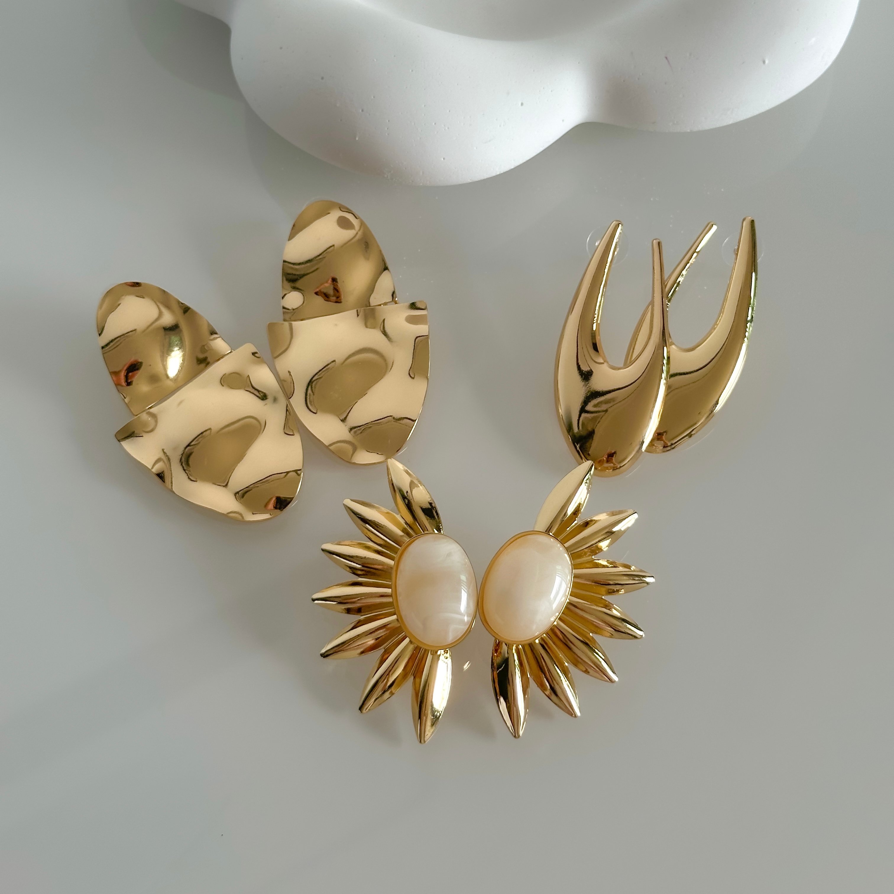 Uzun Basic Gold Küpe