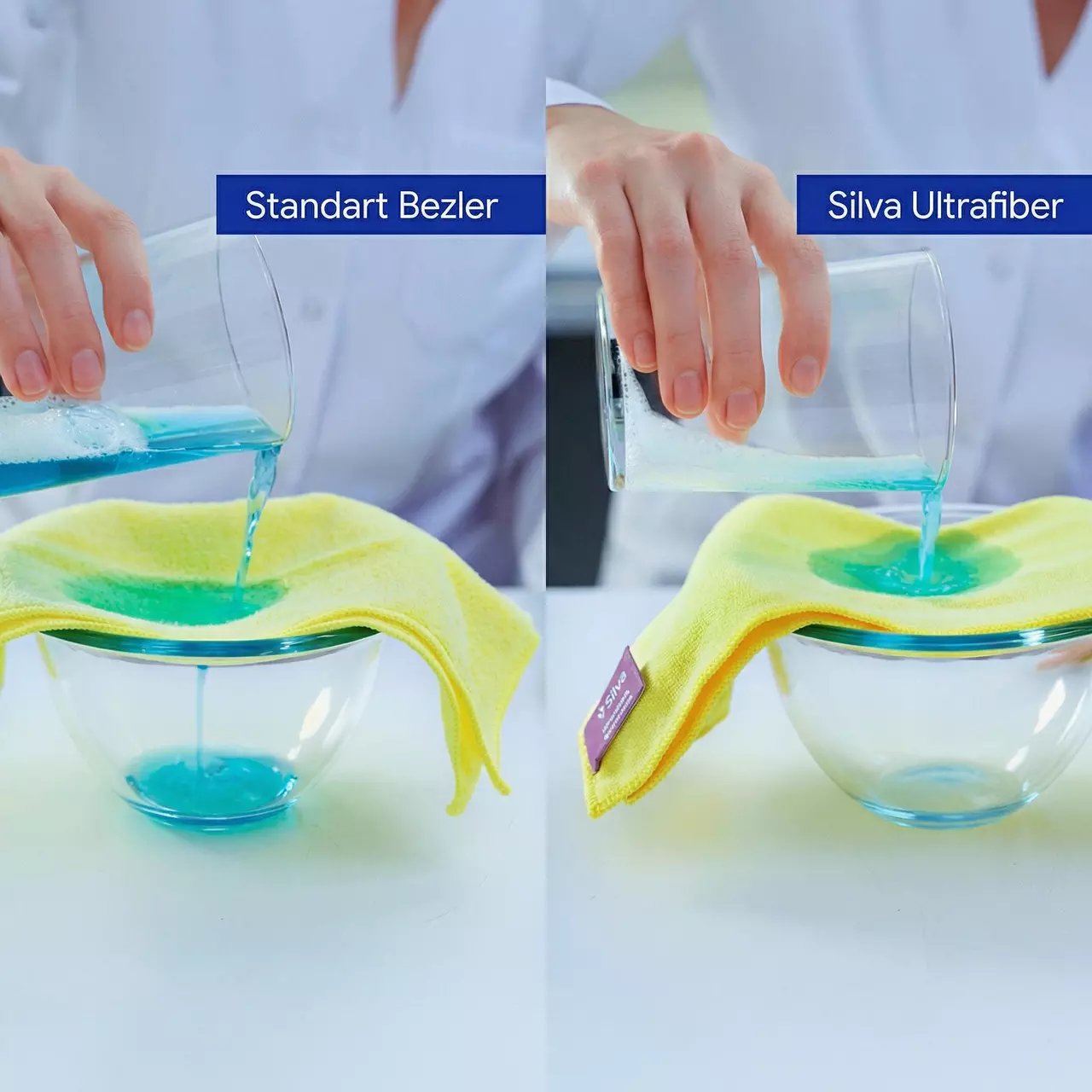 Standart bez ile Silva Ultrafiber bez karşılaştırması