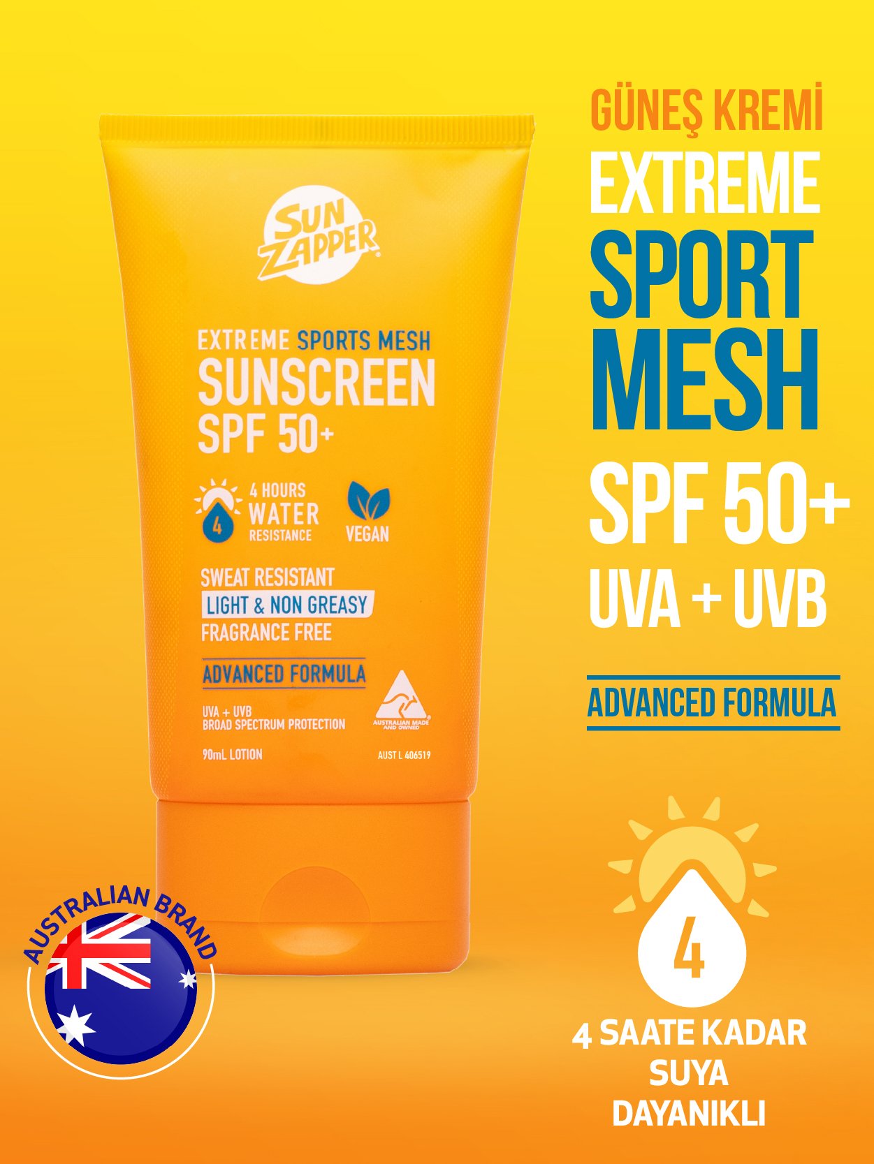 Extreme Sports Mesh Sunscreen Lotion 90ml