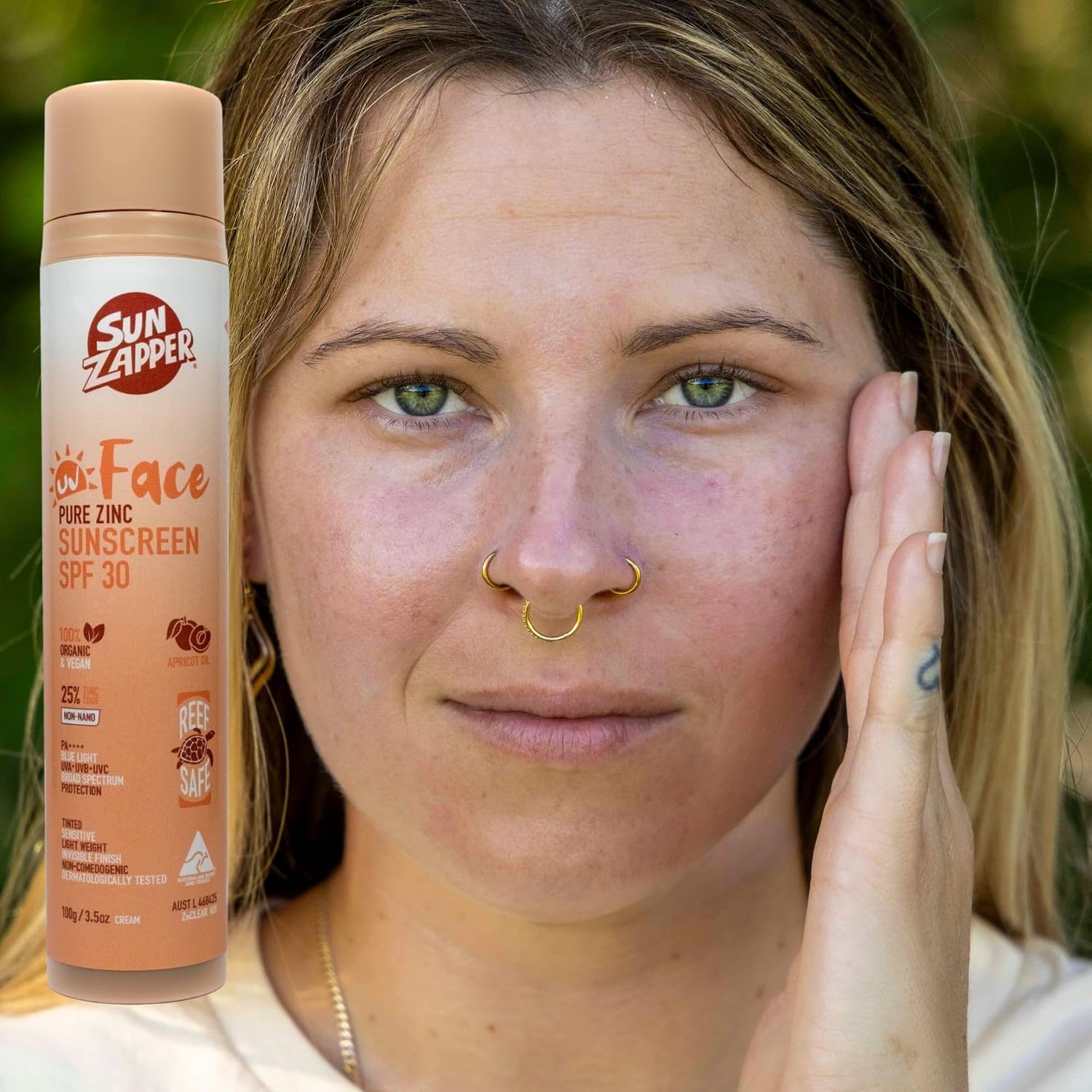 Sun Zapper Face Pure Zinc Sunscreen Lotion SPF 30 100 gr