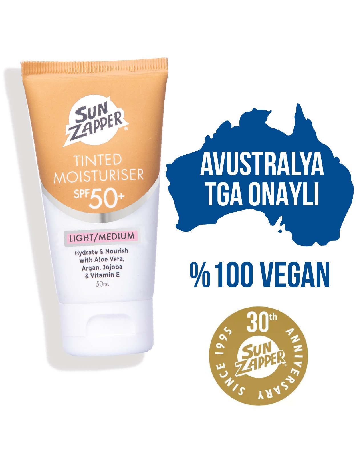 Tinted Moisturiser SPF 50+ 50ml