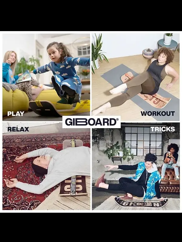 Gibbon GiBoard Denge Tahtası Roots Rocker (Kahverengi) | Almanya