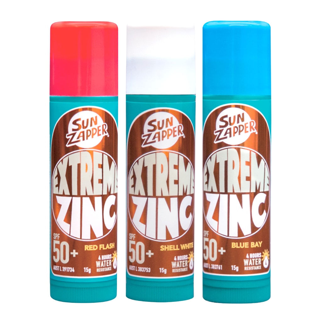 Sun Zapper Extreme Zinc Stick Triple Pack Red/White/Blue SPF50+ 45 gr