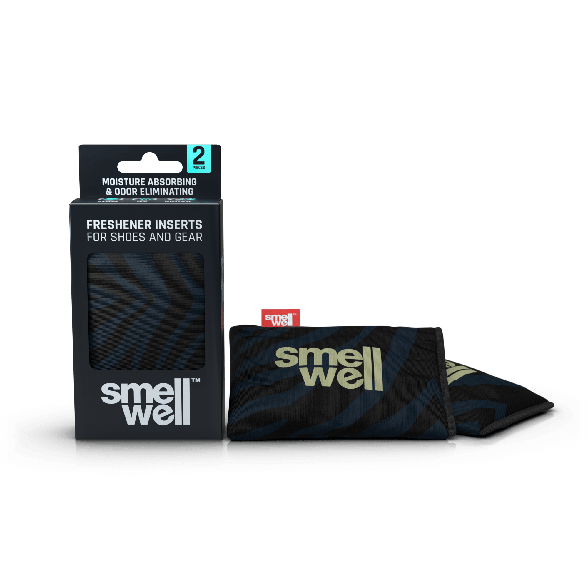 SmellWell Aktif Ayakkabı Koku Giderici Yastıkçık - Siyah Zebra