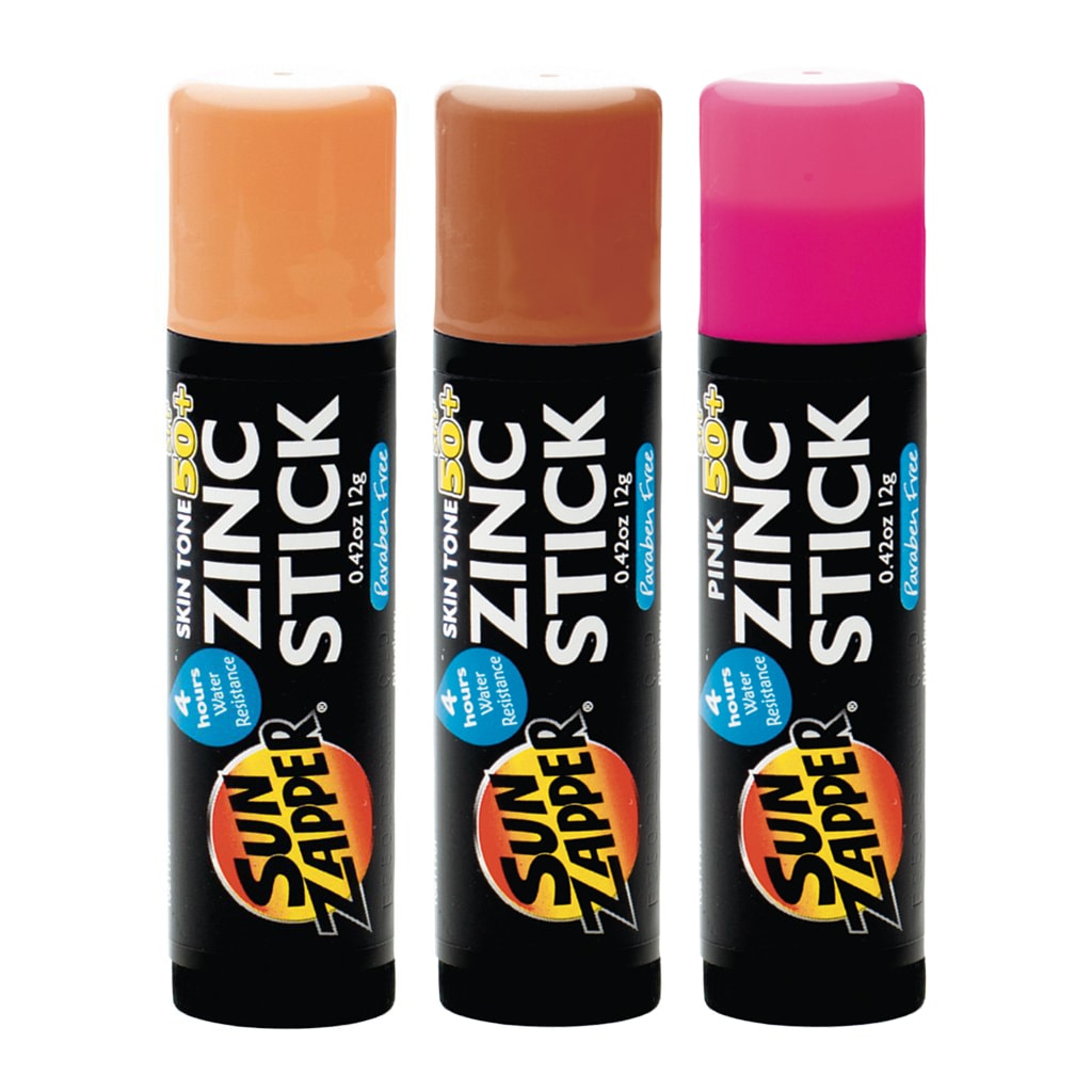 Sun Zapper Zinc Stick BEAUTY Triple Pack Light Skin Tone/Pink/Dark Skin Tone SPF50+ 36 gr