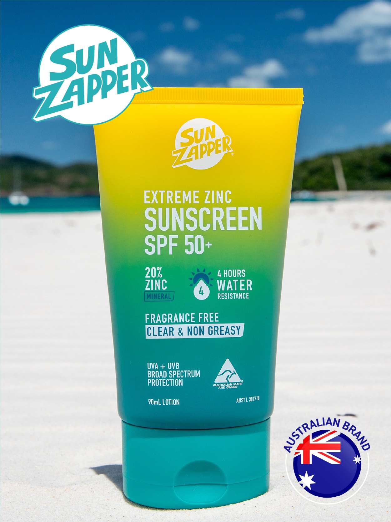 Sun Zapper Extreme Zinc Sunscreen Lotion SPF50+ 90 ml
