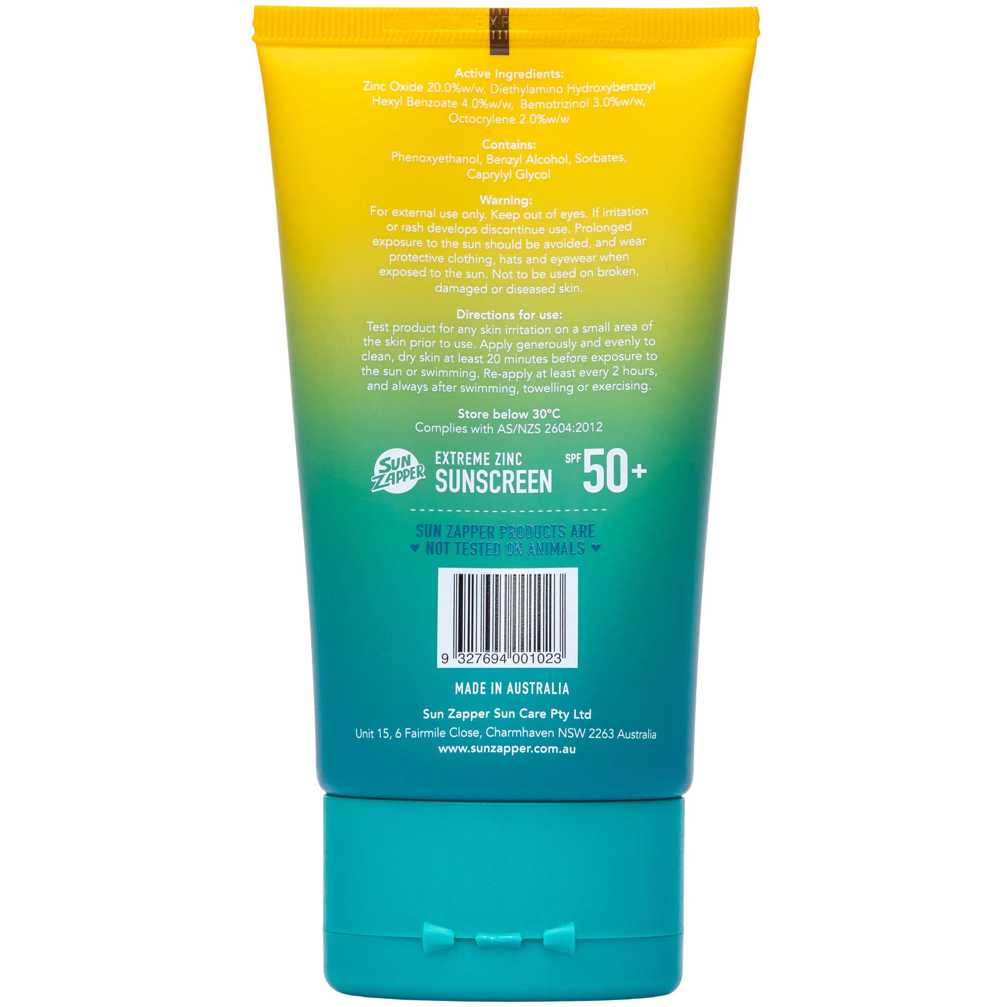Sun Zapper Extreme Zinc Sunscreen Lotion SPF50+ 90 ml