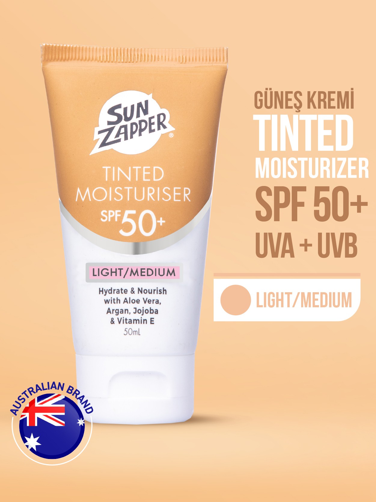 Tinted Moisturiser SPF 50+ 50ml